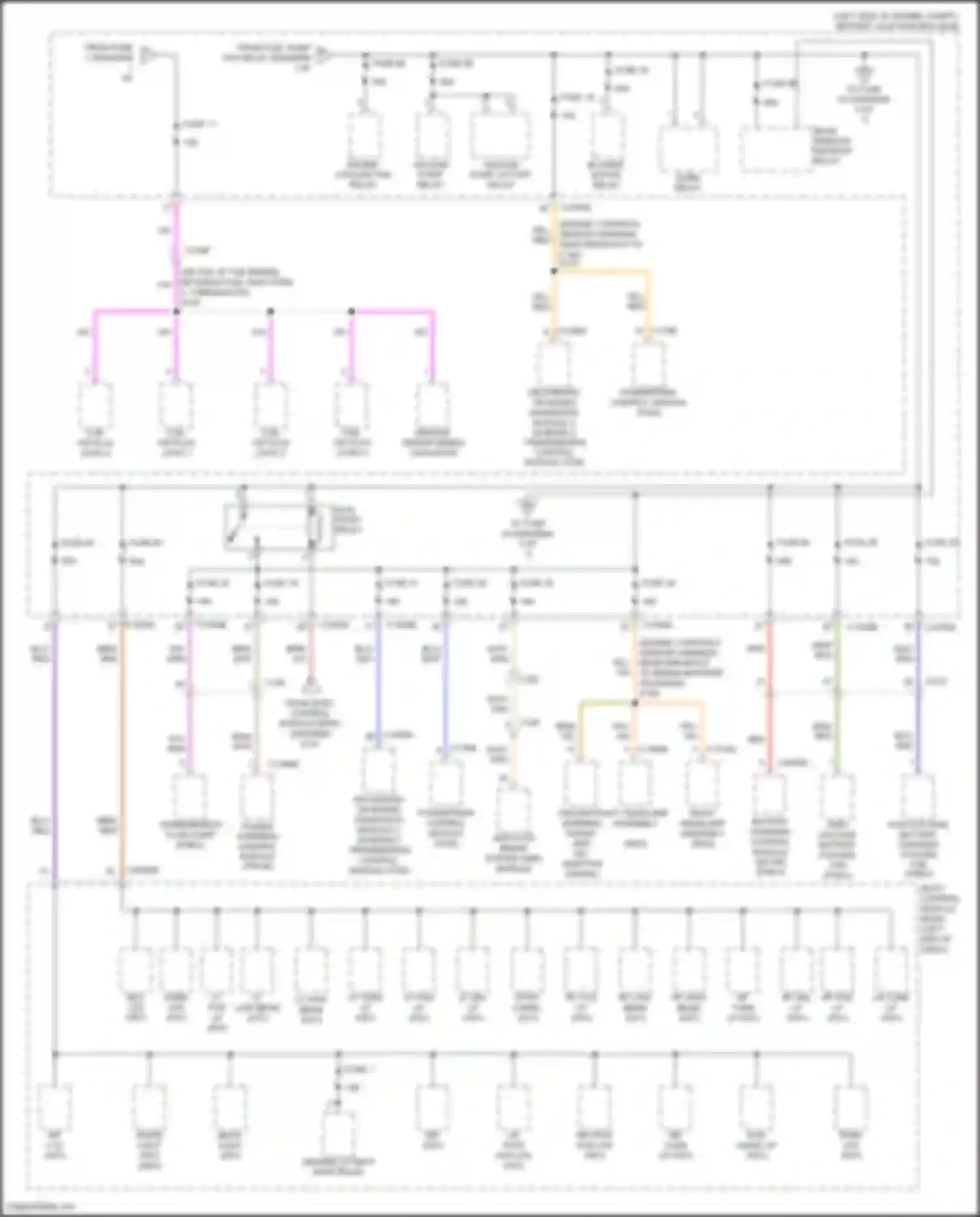 Mondeo Ford V (2014-2019): Power distribution circuit, hybrid (2 of 7)