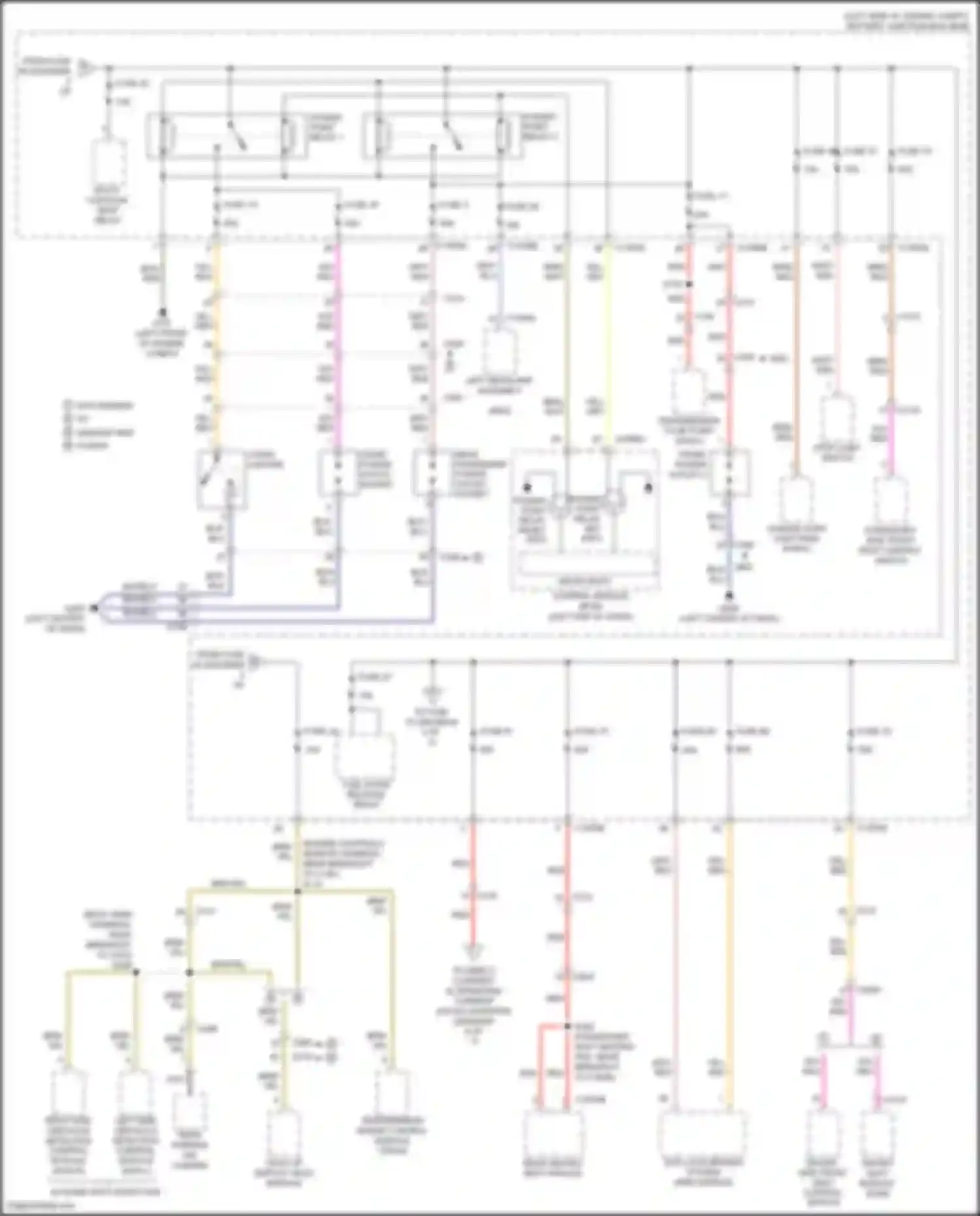 Mondeo Ford V (2014-2019): Power distribution circuit, hybrid (3 of 7)