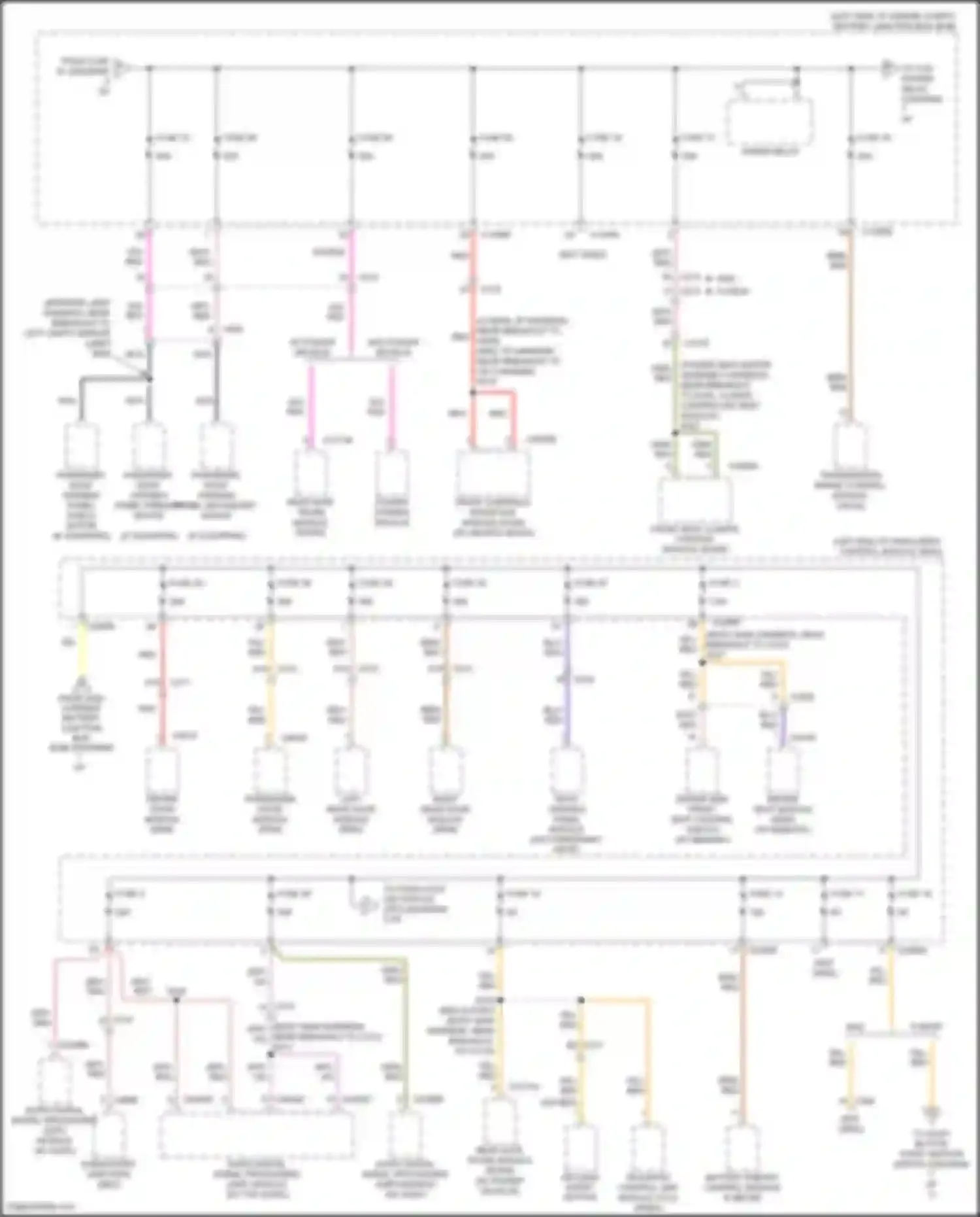 Mondeo Ford V (2014-2019): Power distribution circuit, hybrid (4 of 7)