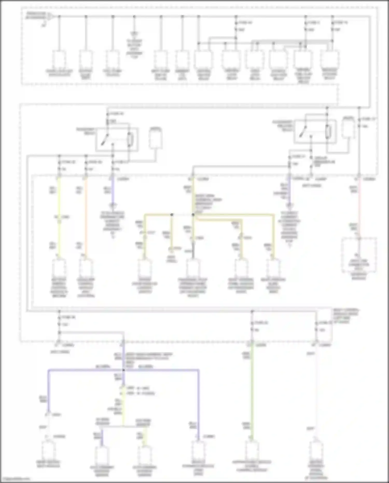 Mondeo Ford V (2014-2019): Power distribution circuit, hybrid (5 of 7)