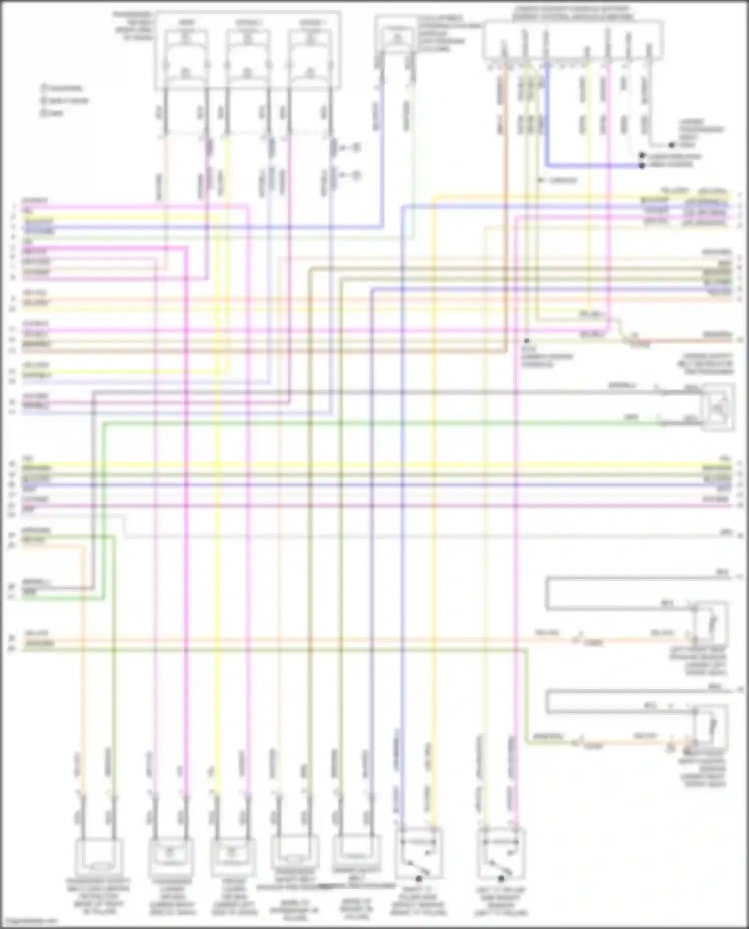 Mondeo Ford V (2014-2019): Supplemental restraints circuit, except hybrid (2 of 3)