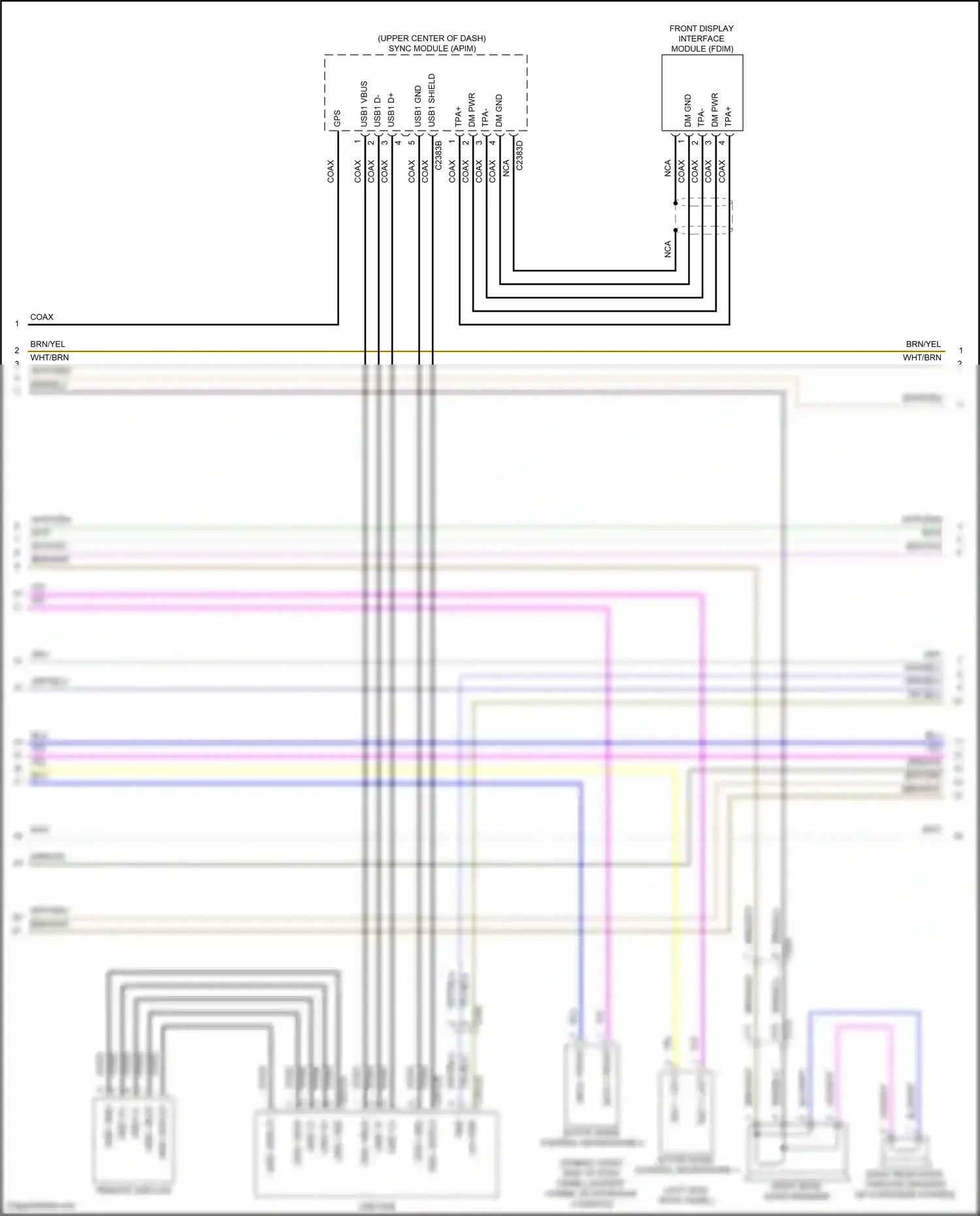 Ford Mondeo V (2014-2019) active noise control microphone 2 wiring diagram  (2 of 6)