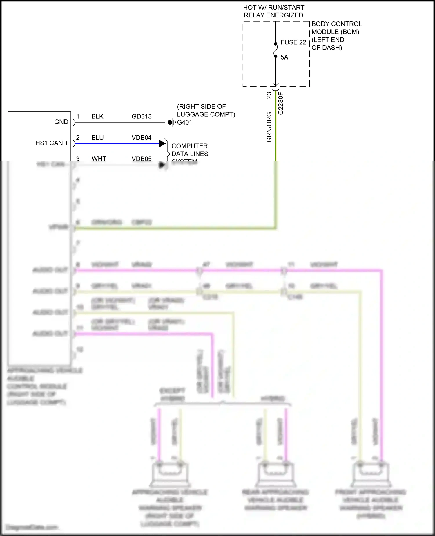 Ford Mondeo V (2014-2019) blk wiring diagram  (10 of 78)