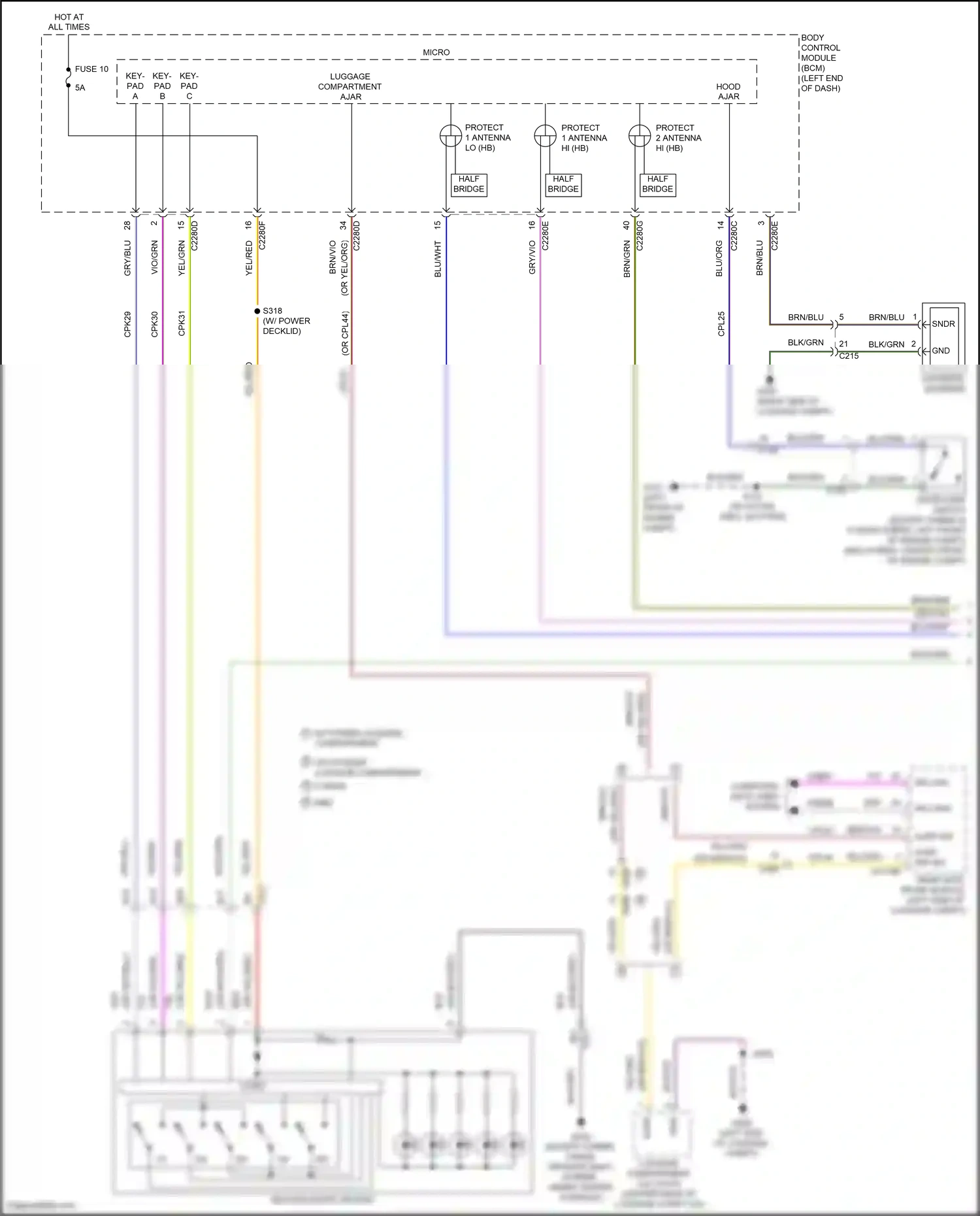 Ford Mondeo V (2014-2019) blk wiring diagram  (11 of 78)