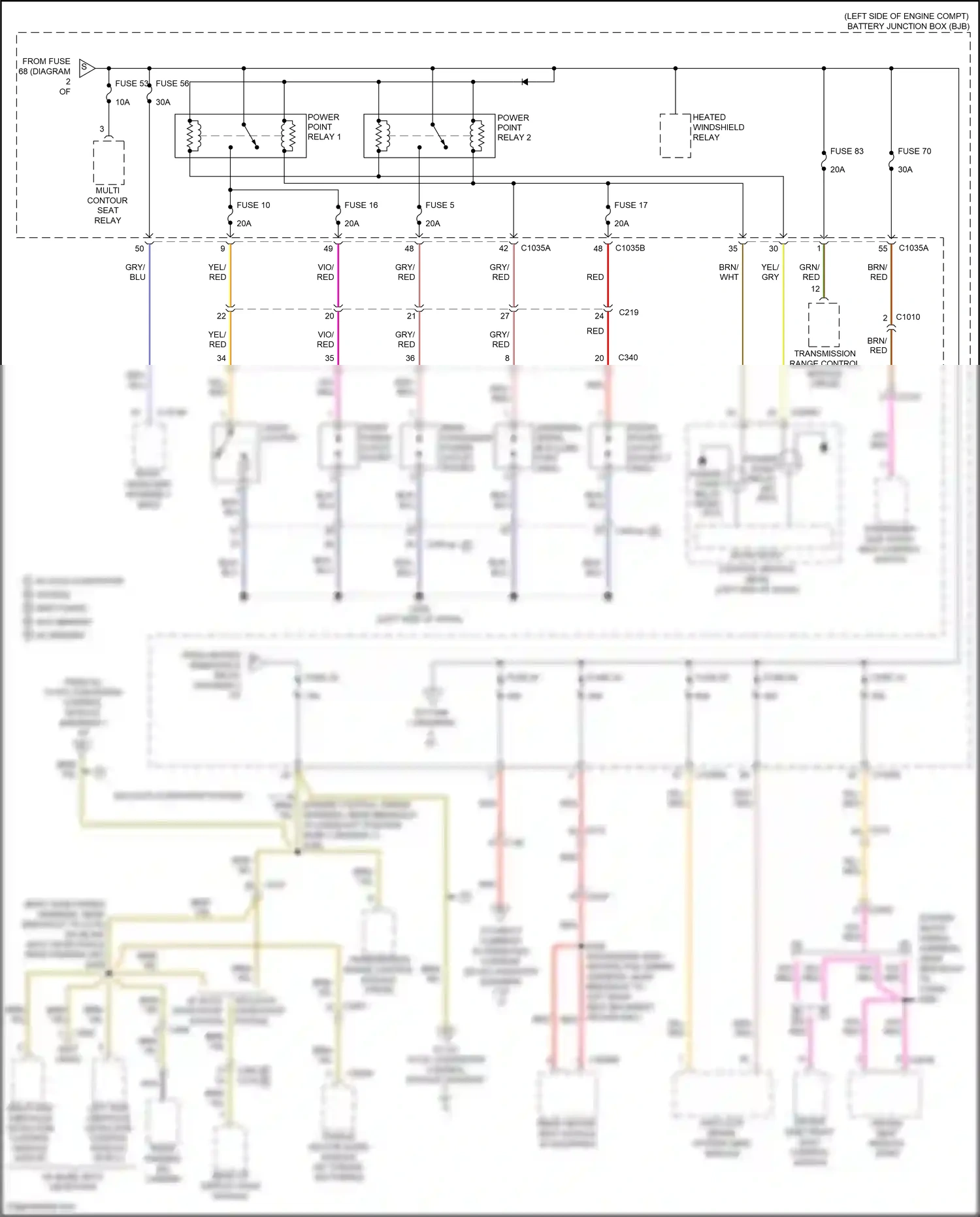 Ford Mondeo V (2014-2019) blu wiring diagram  (53 of 122)