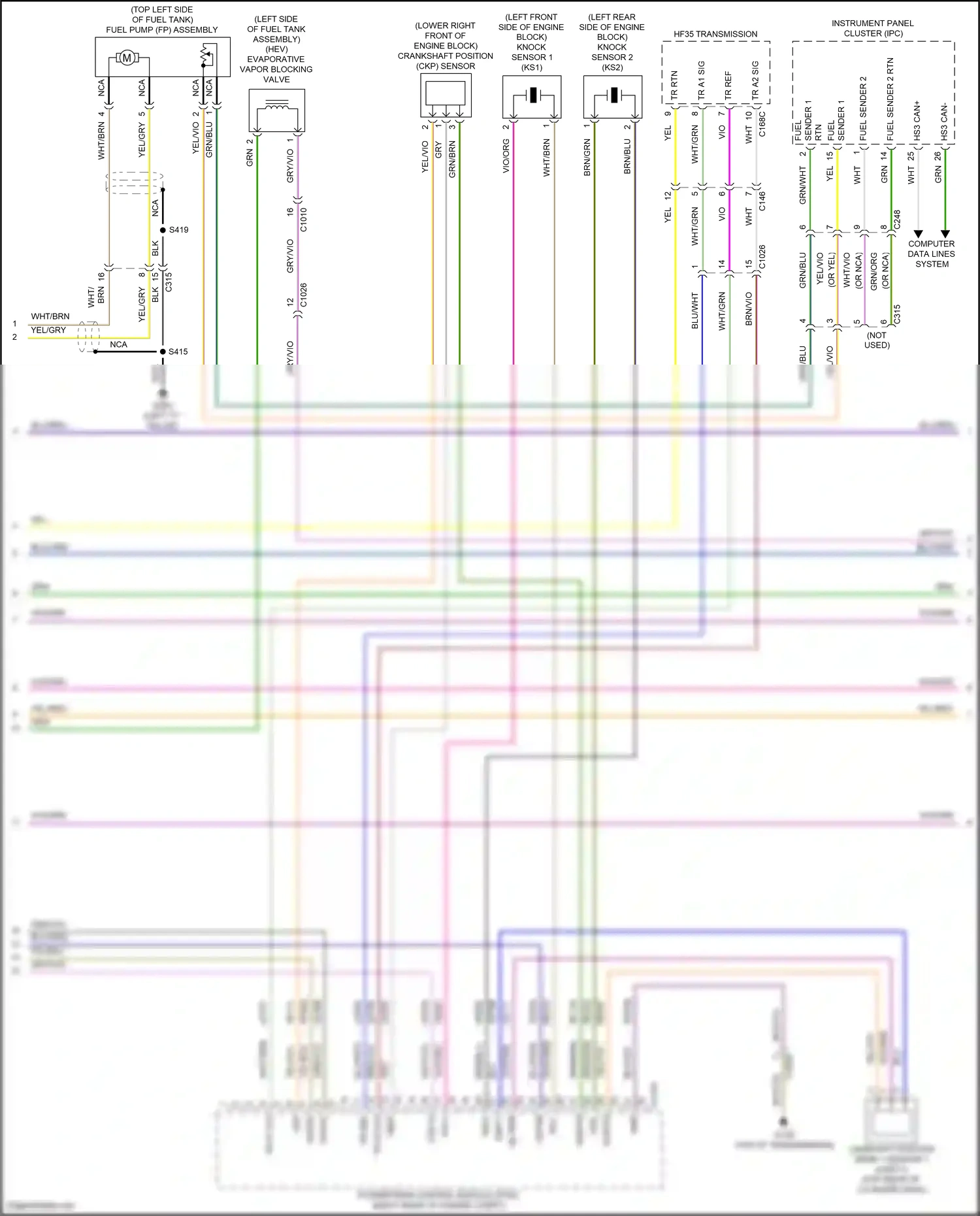 Ford Mondeo V (2014-2019) blu wiring diagram  (103 of 122)
