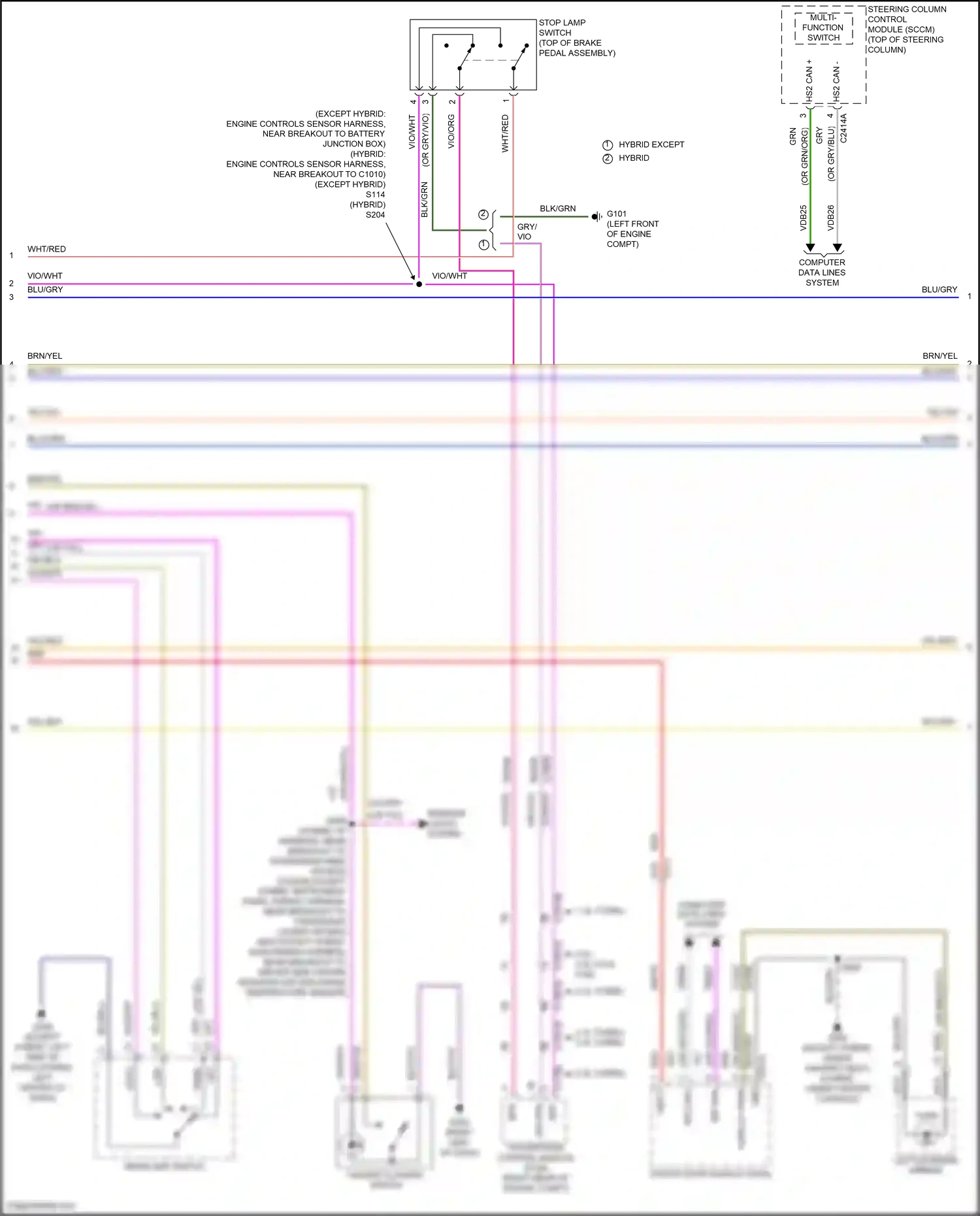 Ford Mondeo V (2014-2019) blu/grn wiring diagram  (23 of 78)