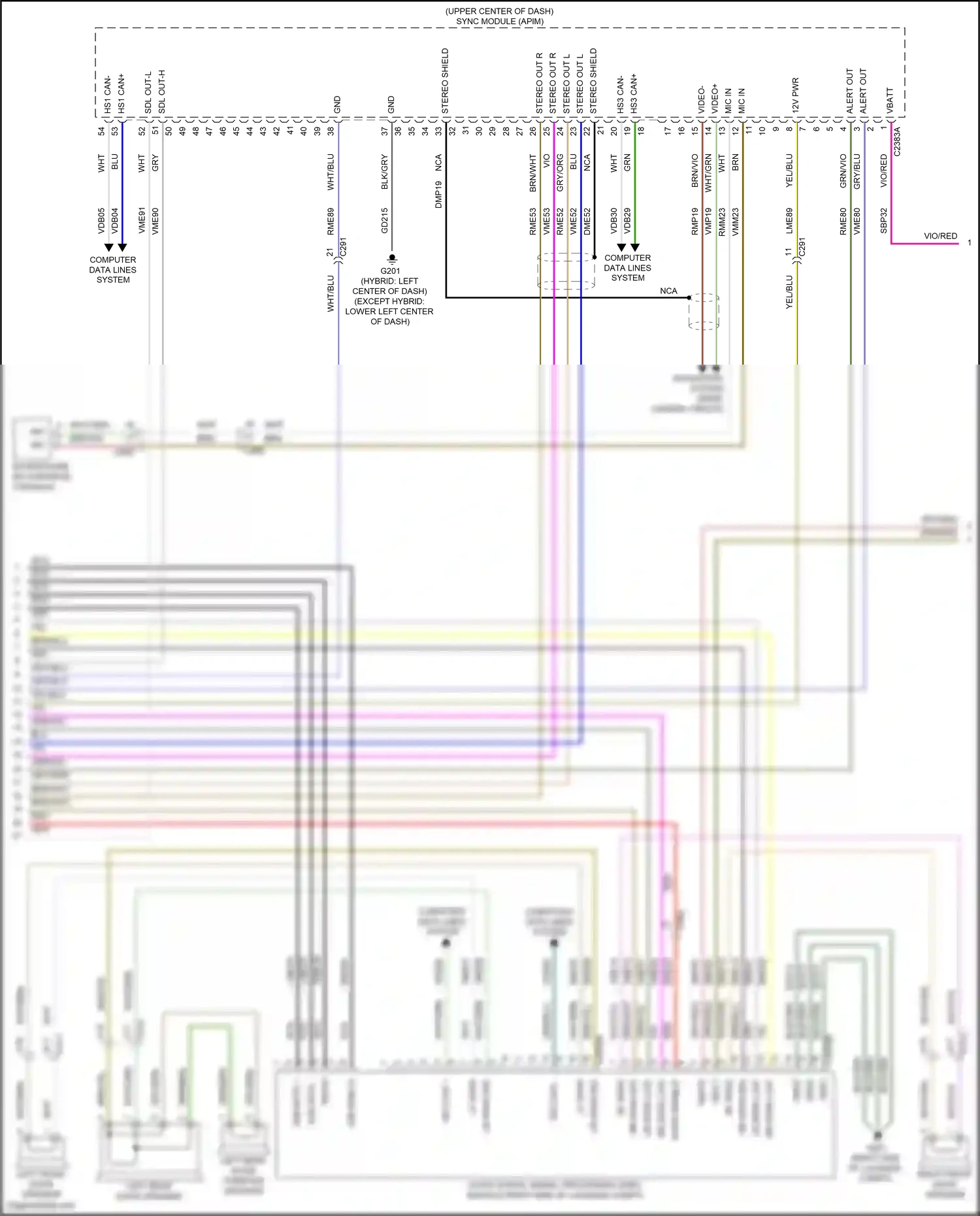 Ford Mondeo V (2014-2019) brn wiring diagram  (30 of 123)
