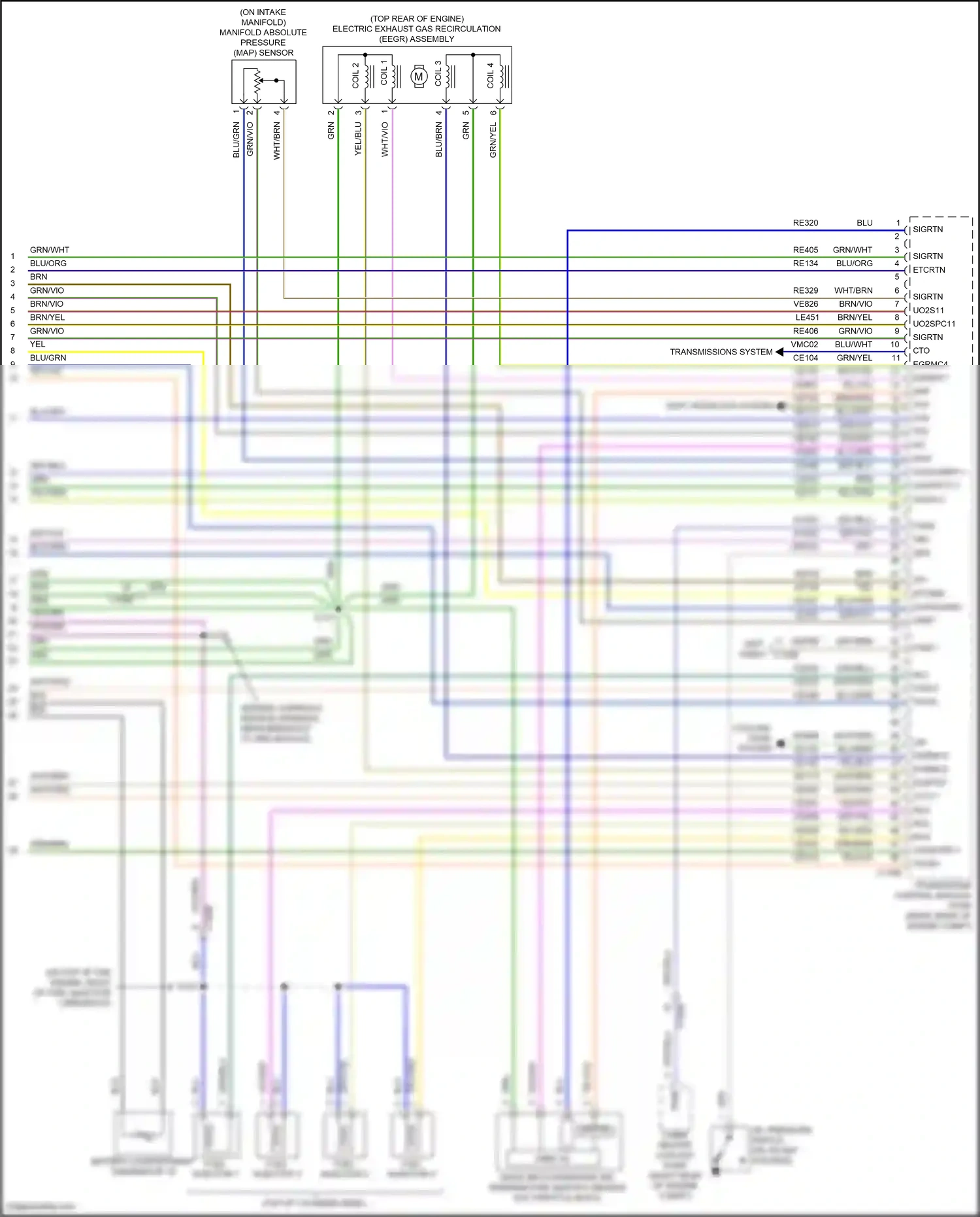 Ford Mondeo V (2014-2019) coil 4 wiring diagram  (1 of 1)