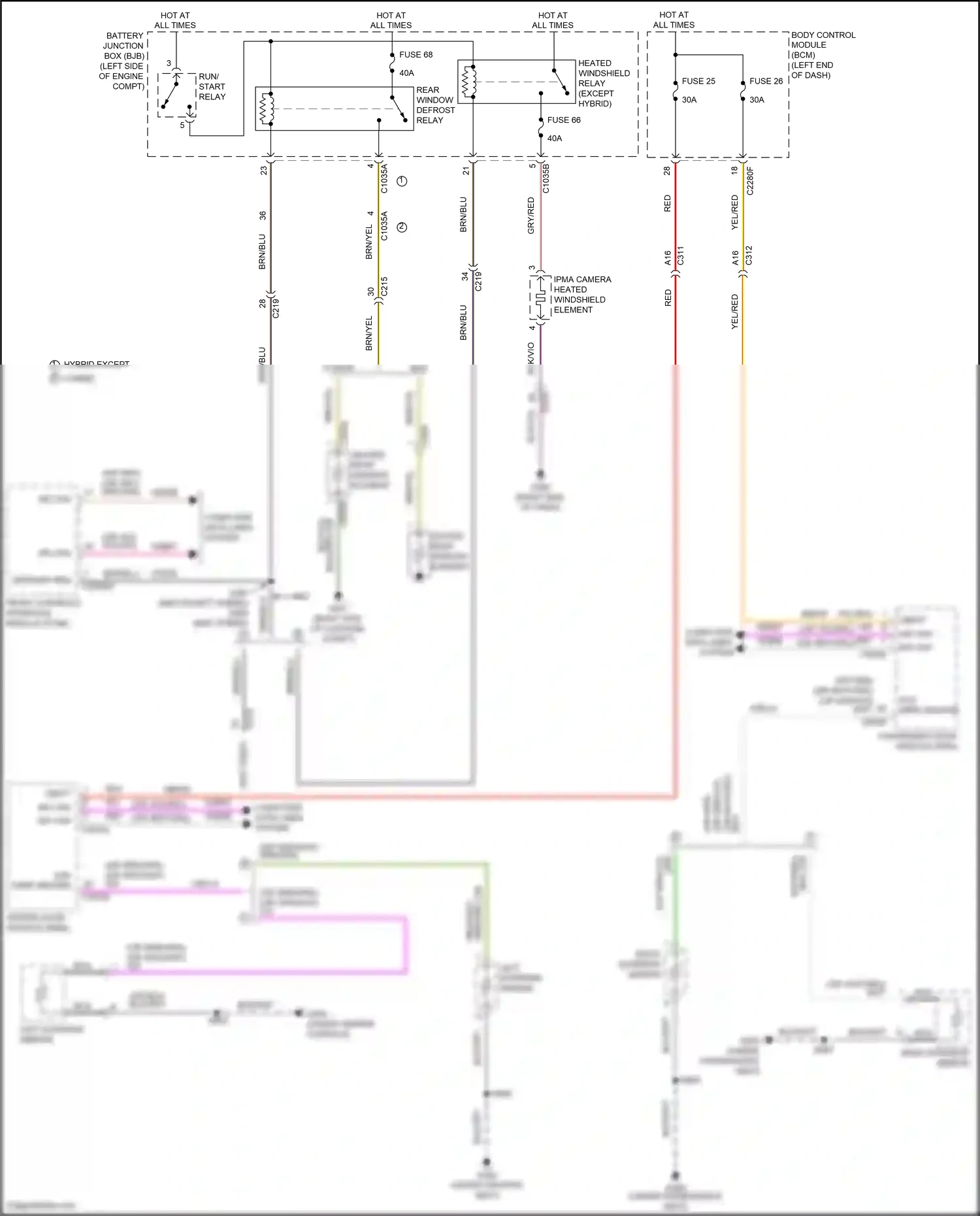 Ford Mondeo V (2014-2019) computer data lines system wiring diagram  (73 of 144)