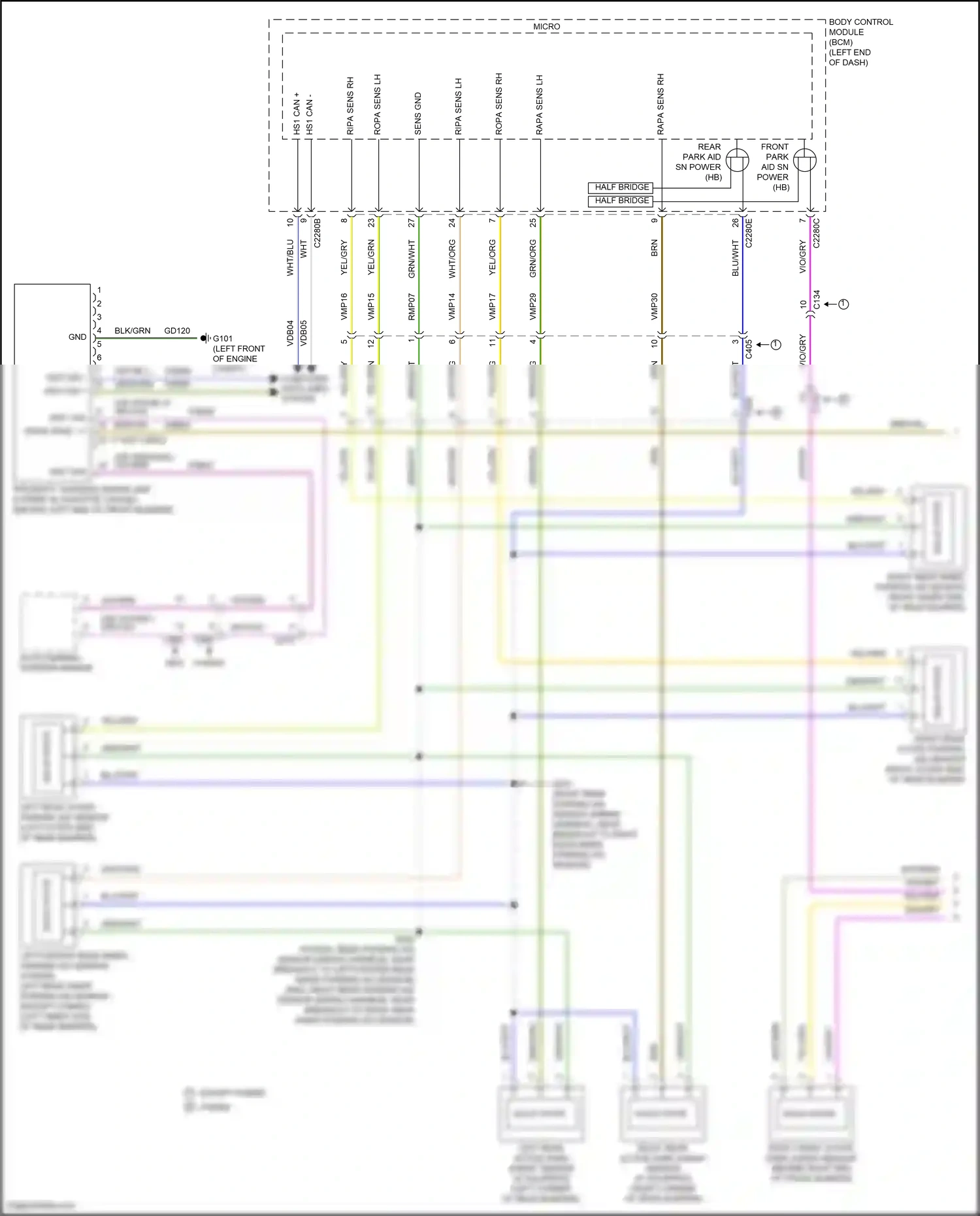 Ford Mondeo V (2014-2019) computer data lines system wiring diagram  (29 of 144)