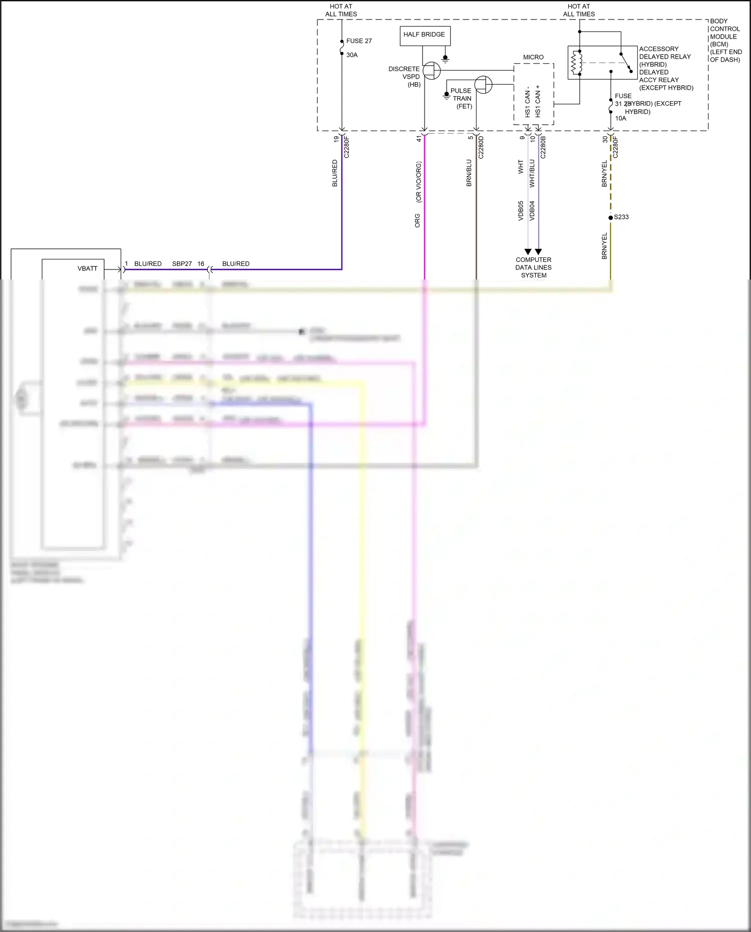 Ford Mondeo V (2014-2019) computer data lines system wiring diagram  (80 of 144)