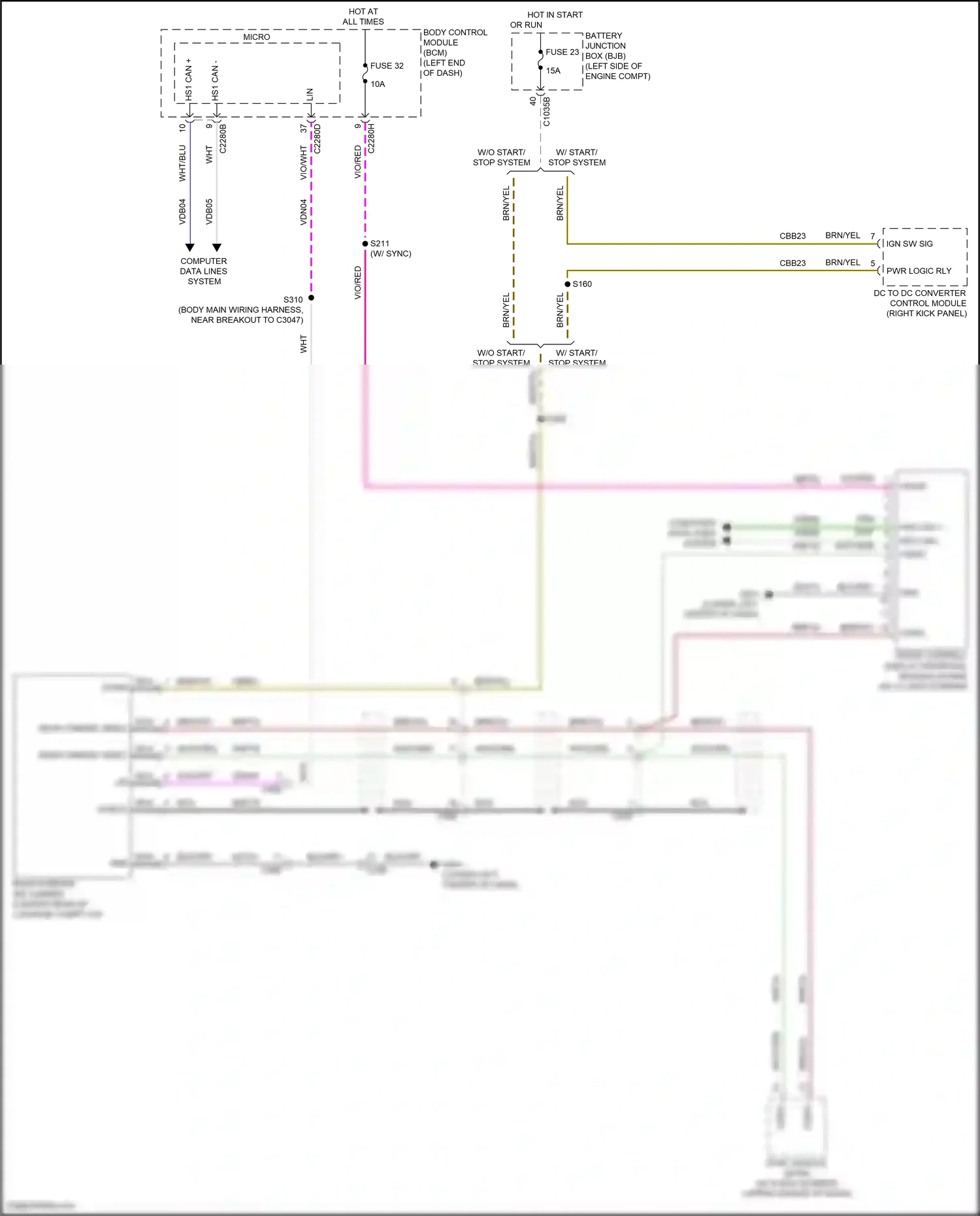 Ford Mondeo V (2014-2019) front control/ display interface module (fcdim) wiring diagram  (7 of 9)