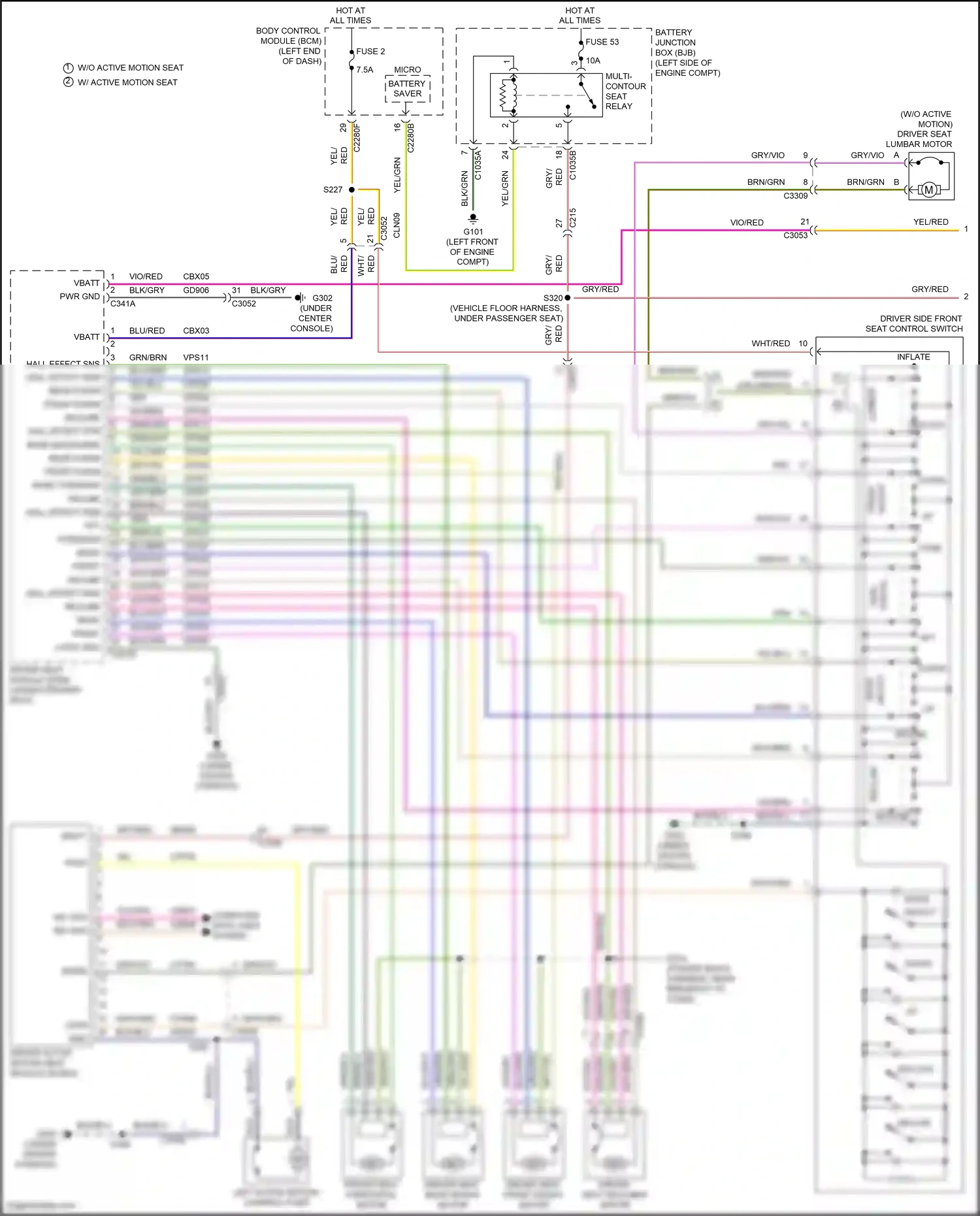 Ford Mondeo V (2014-2019) fuse 2 wiring diagram  (2 of 4)