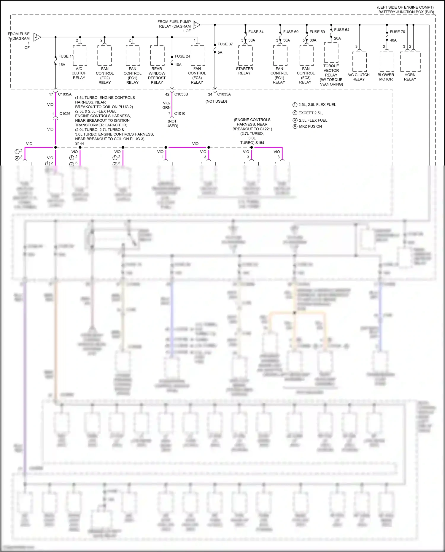 Ford Mondeo V (2014-2019) fuse 37 wiring diagram  (2 of 4)