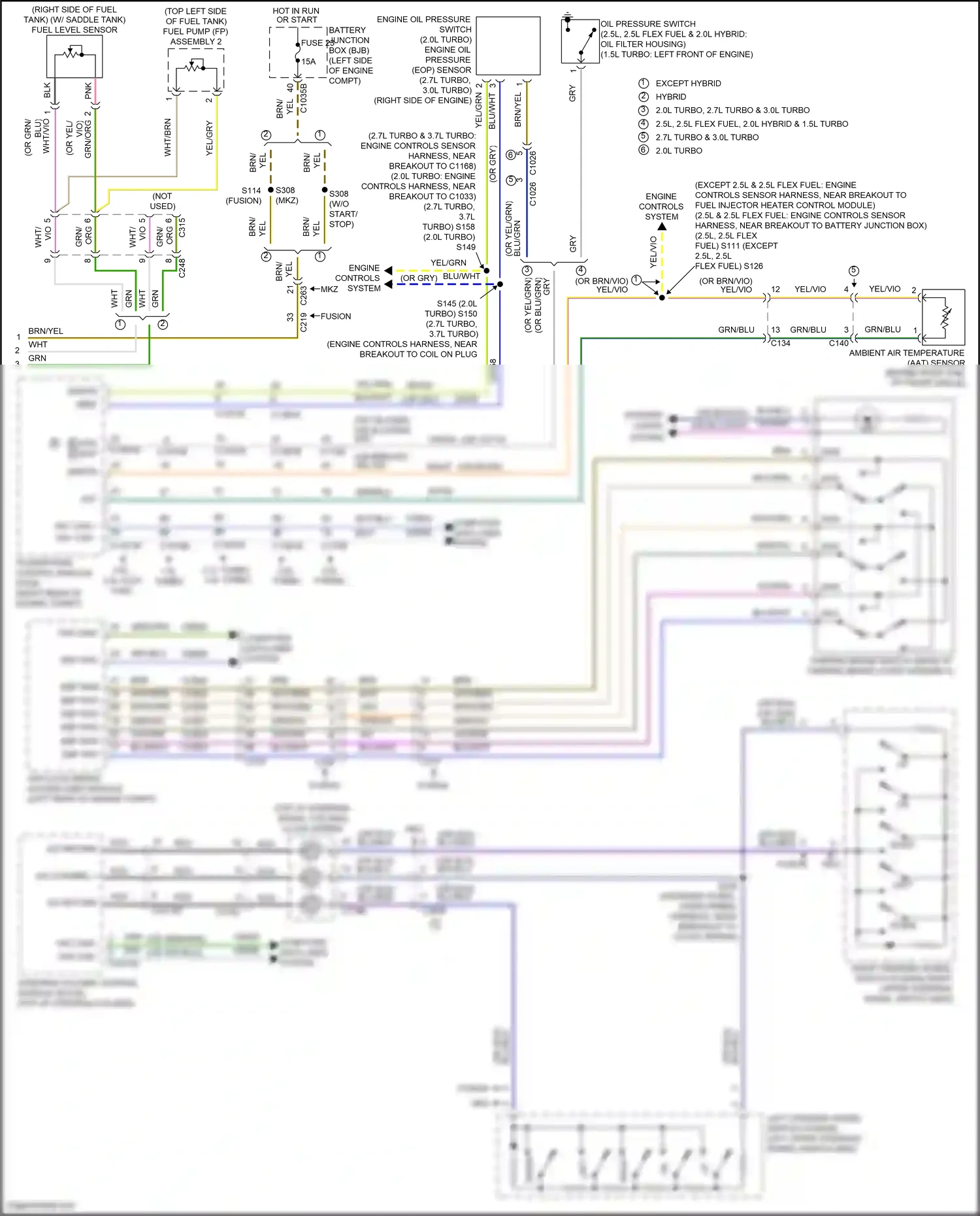 Ford Mondeo V (2014-2019) grn/blu wiring diagram  (25 of 81)