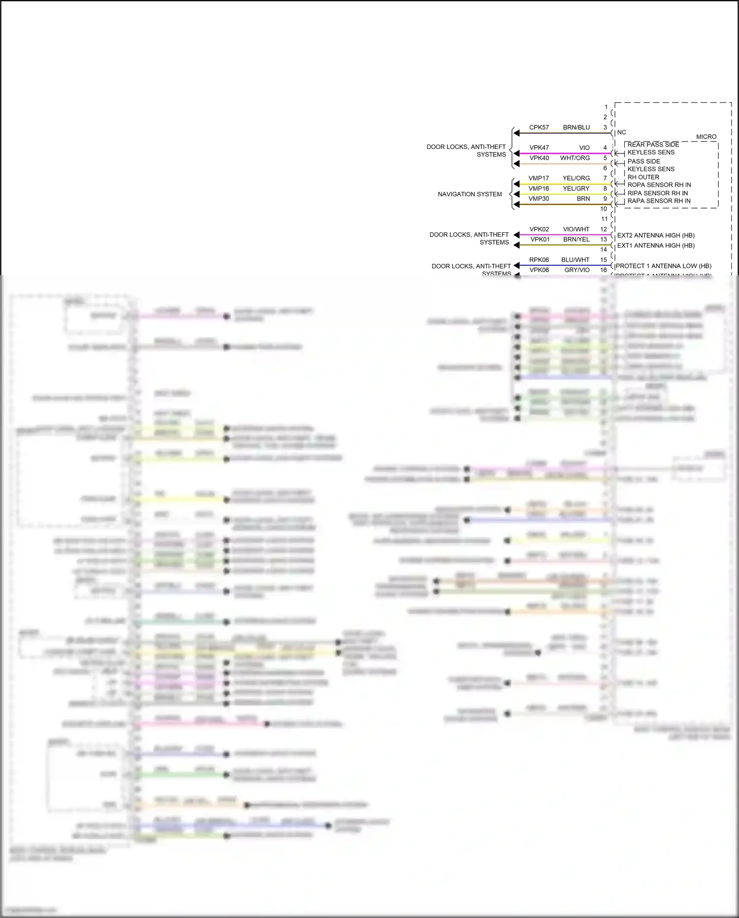 Ford Mondeo V (2014-2019) gry/blu wiring diagram  (53 of 81)