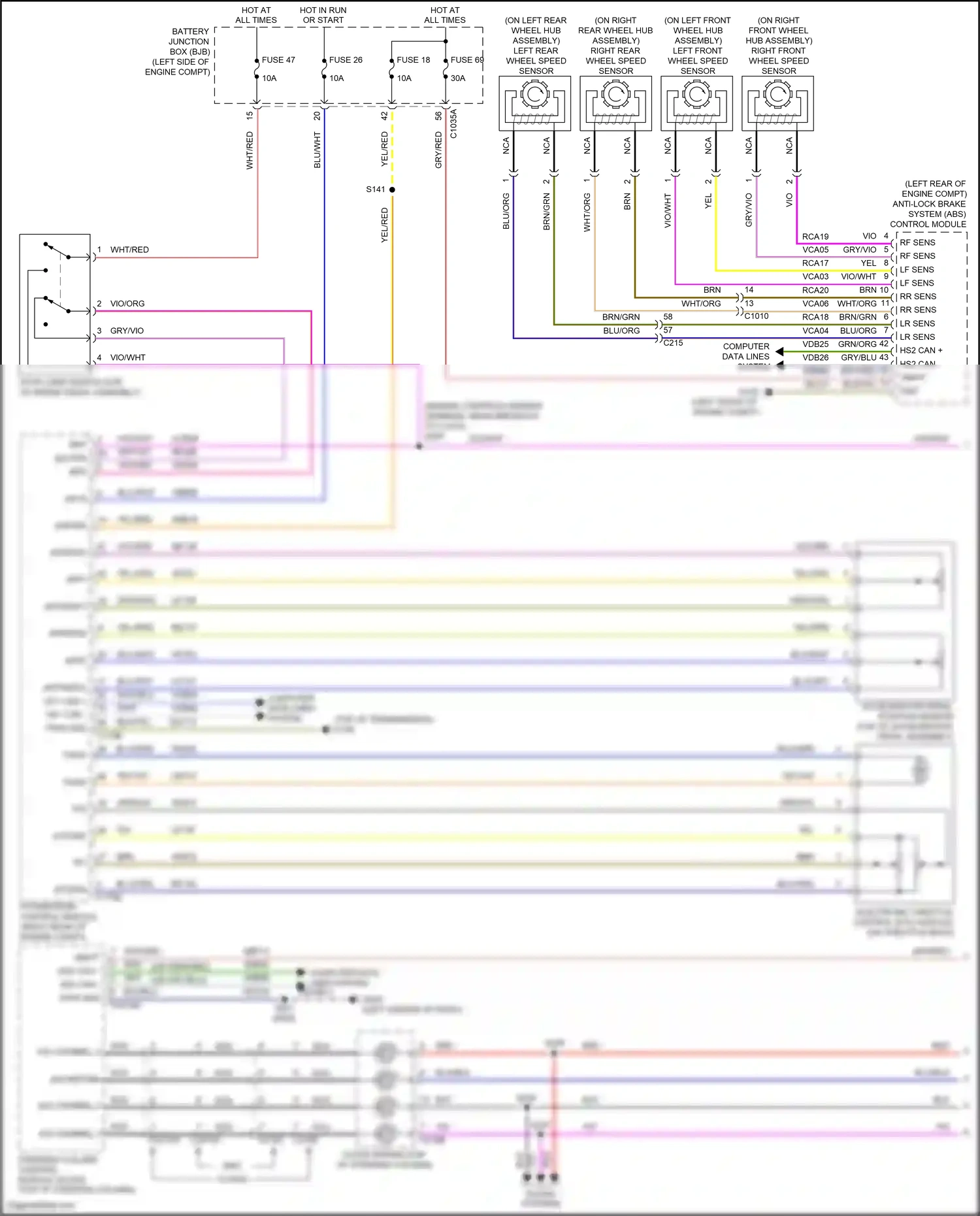 Ford Mondeo V (2014-2019) gry/blu wiring diagram  (28 of 81)