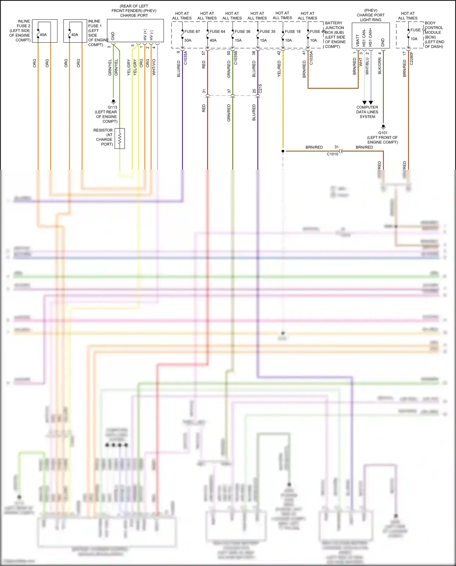 Ford Mondeo V (2014-2019) inline fuse 2 wiring diagram  (1 of 1)