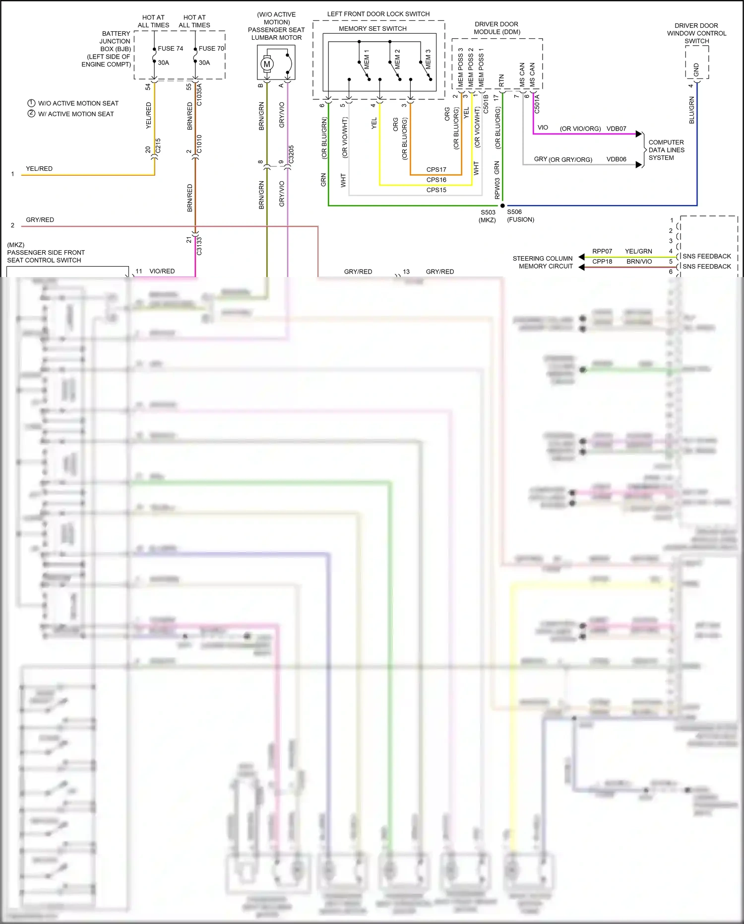 Ford Mondeo V (2014-2019) mem 2 wiring diagram  (3 of 4)