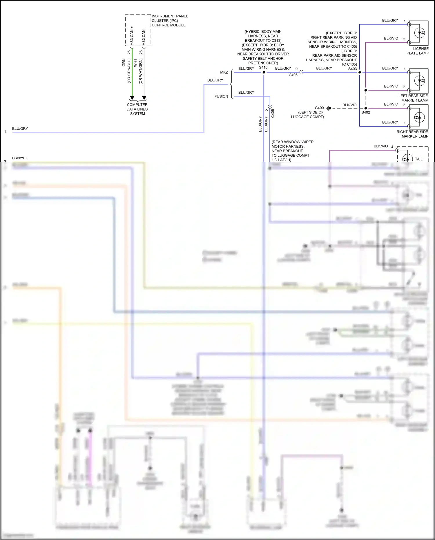 Ford Mondeo V (2014-2019) nca wiring diagram  (85 of 124)