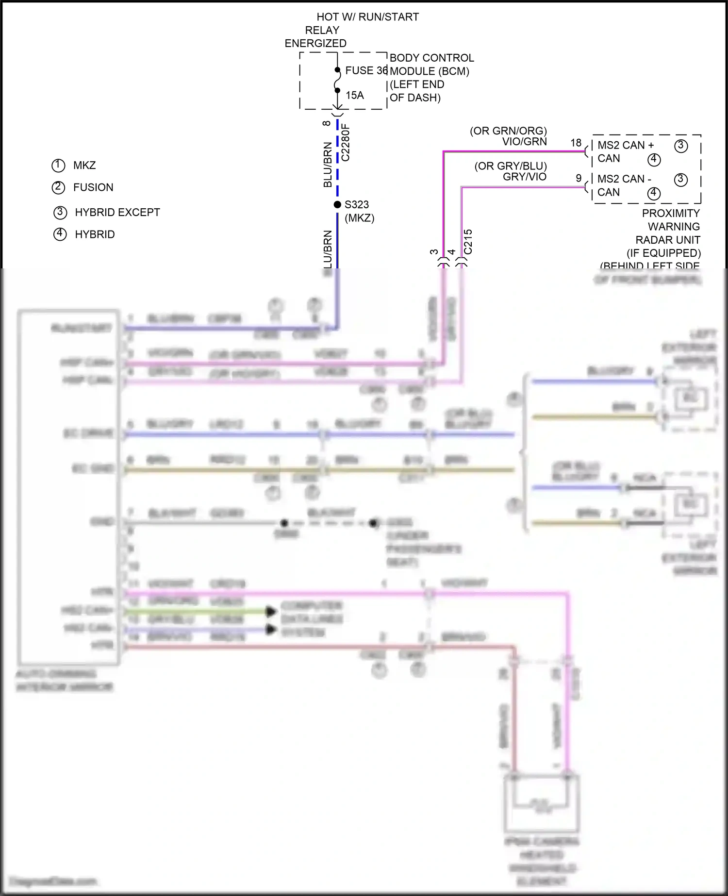 Ford Mondeo V (2014-2019) nca wiring diagram  (62 of 124)