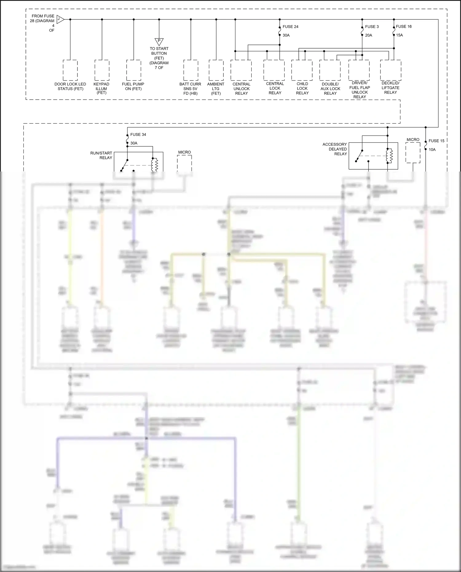 Ford Mondeo V (2014-2019) roof opening panel module wiring diagram  (4 of 7)