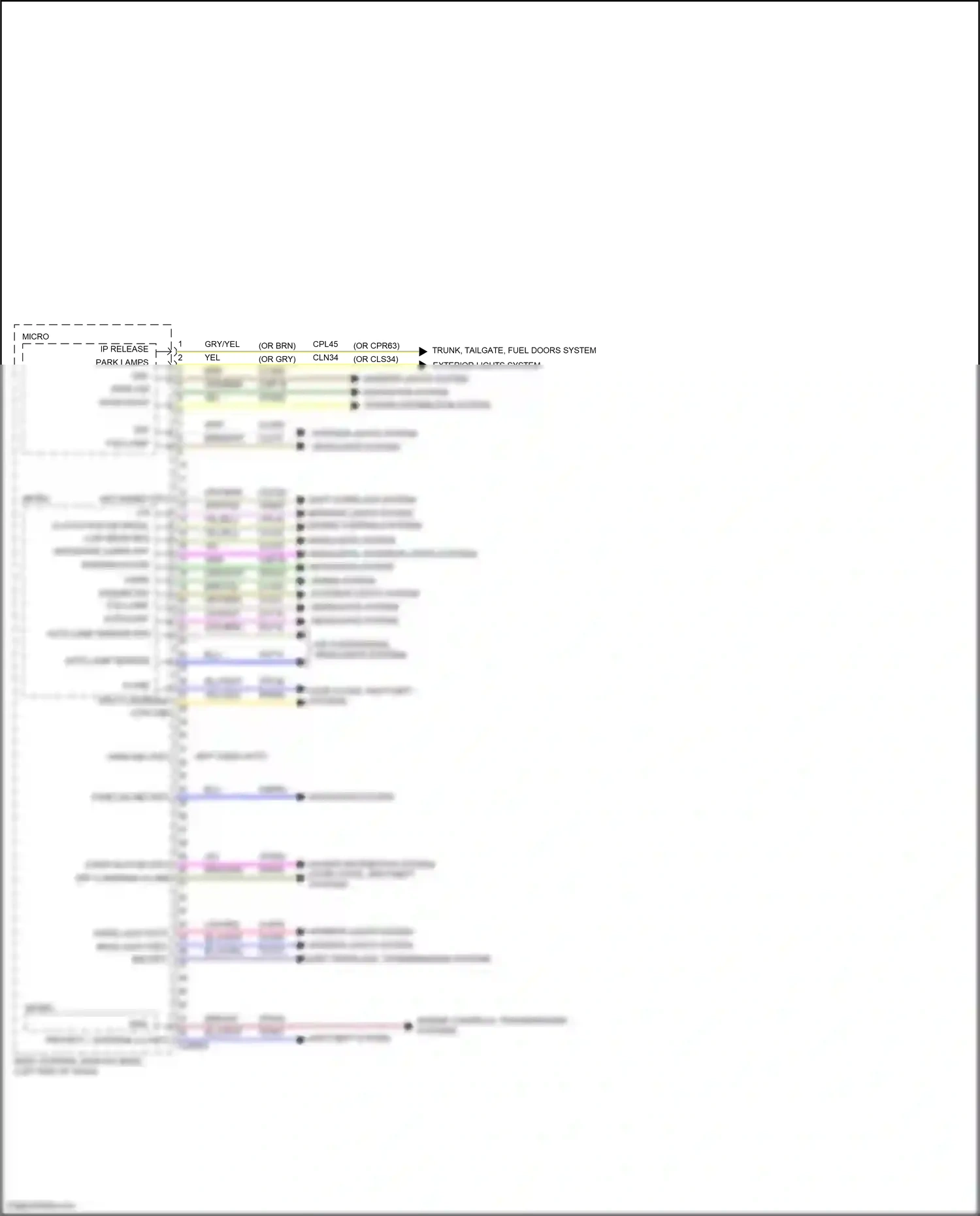 Ford Mondeo V (2014-2019) shift interlock system wiring diagram  (1 of 3)