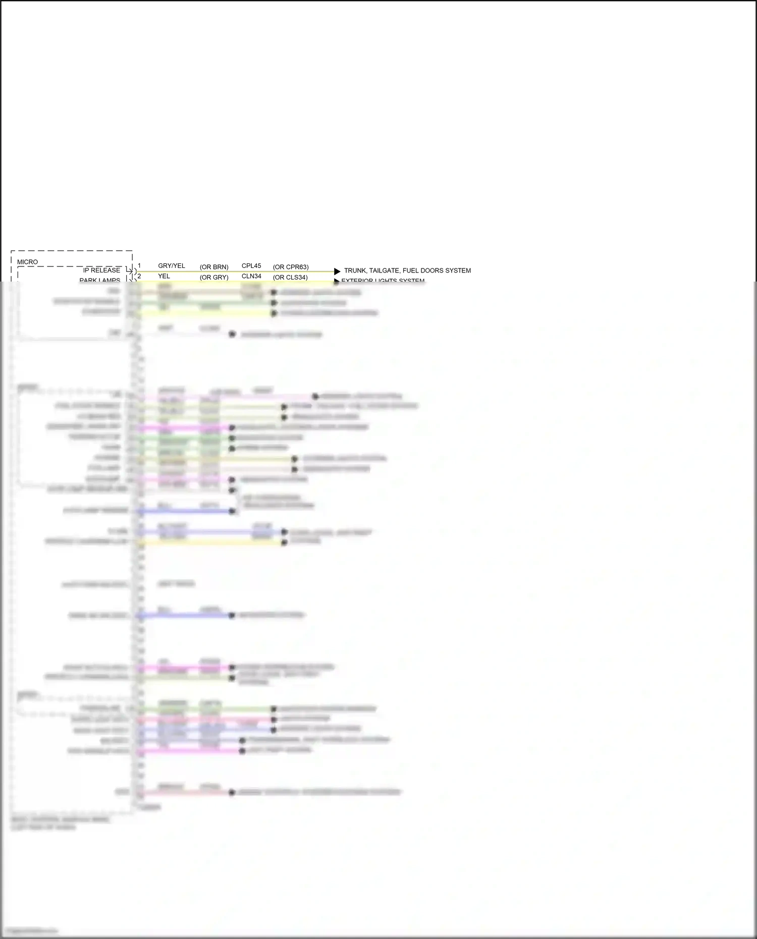 Ford Mondeo V (2014-2019) start/stop disable sw wiring diagram  (1 of 2)