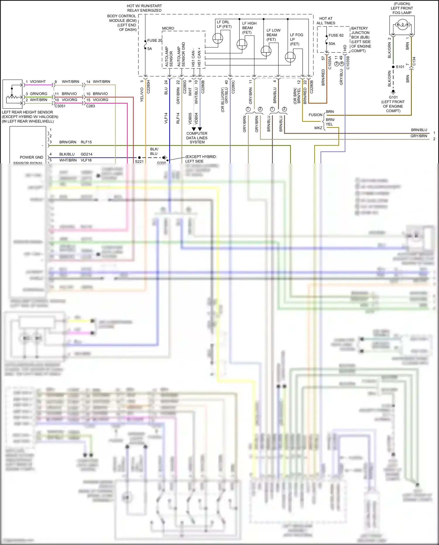 Ford Mondeo V (2014-2019) system wiring diagram  (4 of 9)