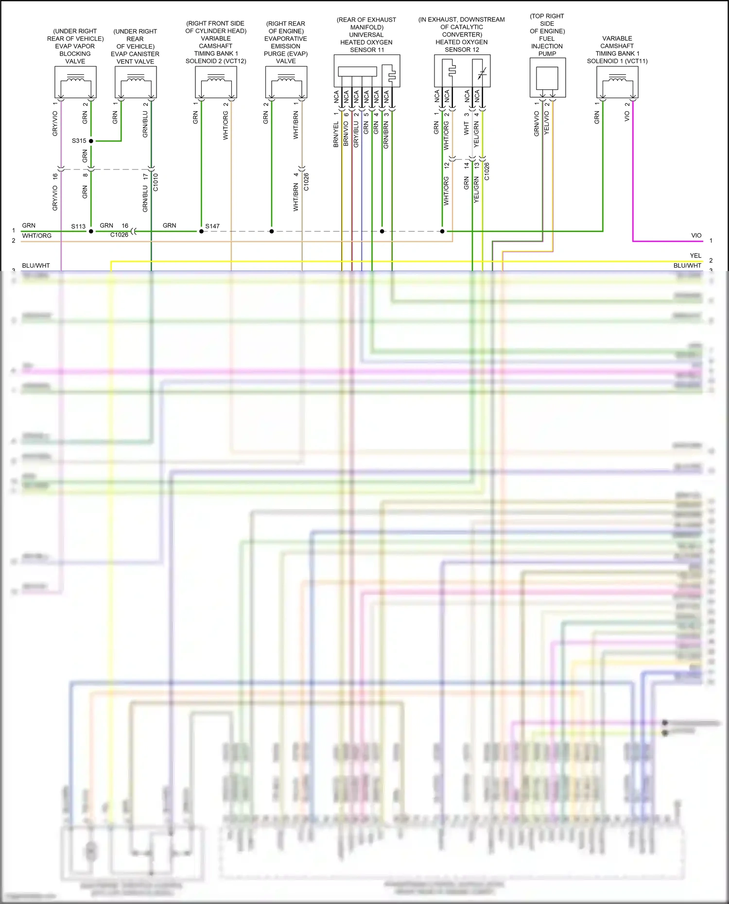 Ford Mondeo V (2014-2019) transmissions system wiring diagram  (5 of 12)