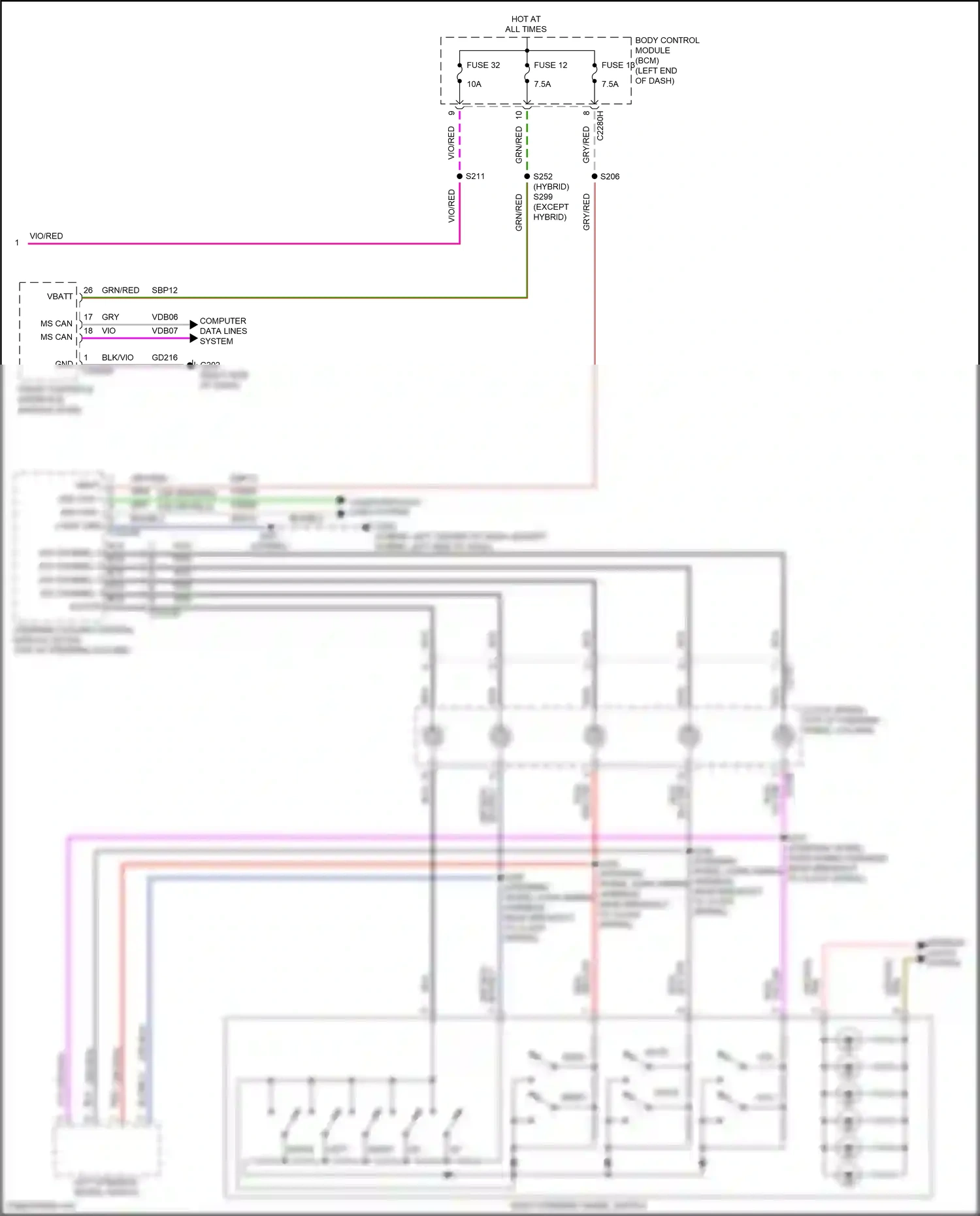 Ford Mondeo V (2014-2019) vio wiring diagram  (27 of 174)
