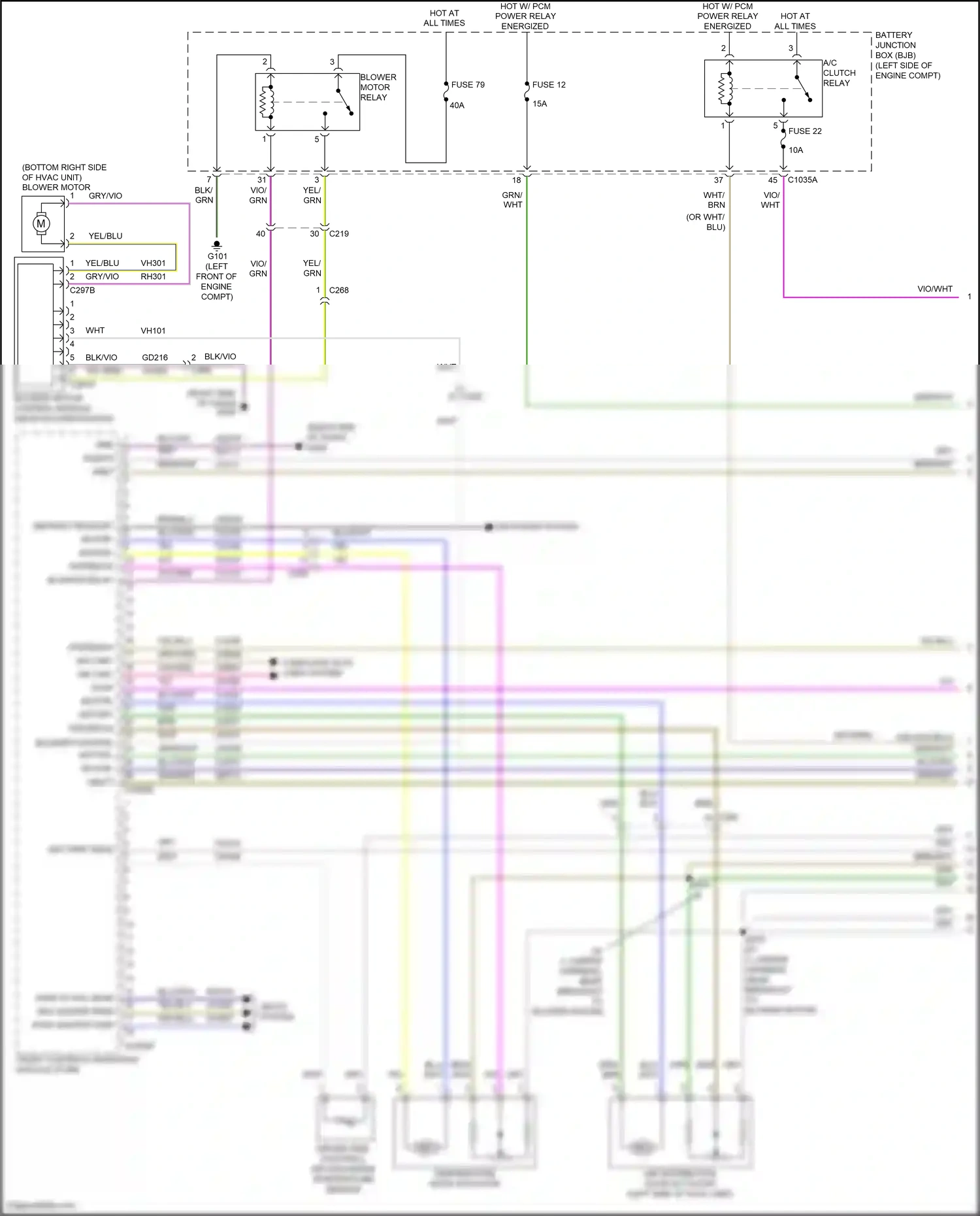 Ford Mondeo V (2014-2019) vio/wht wiring diagram  (36 of 102)