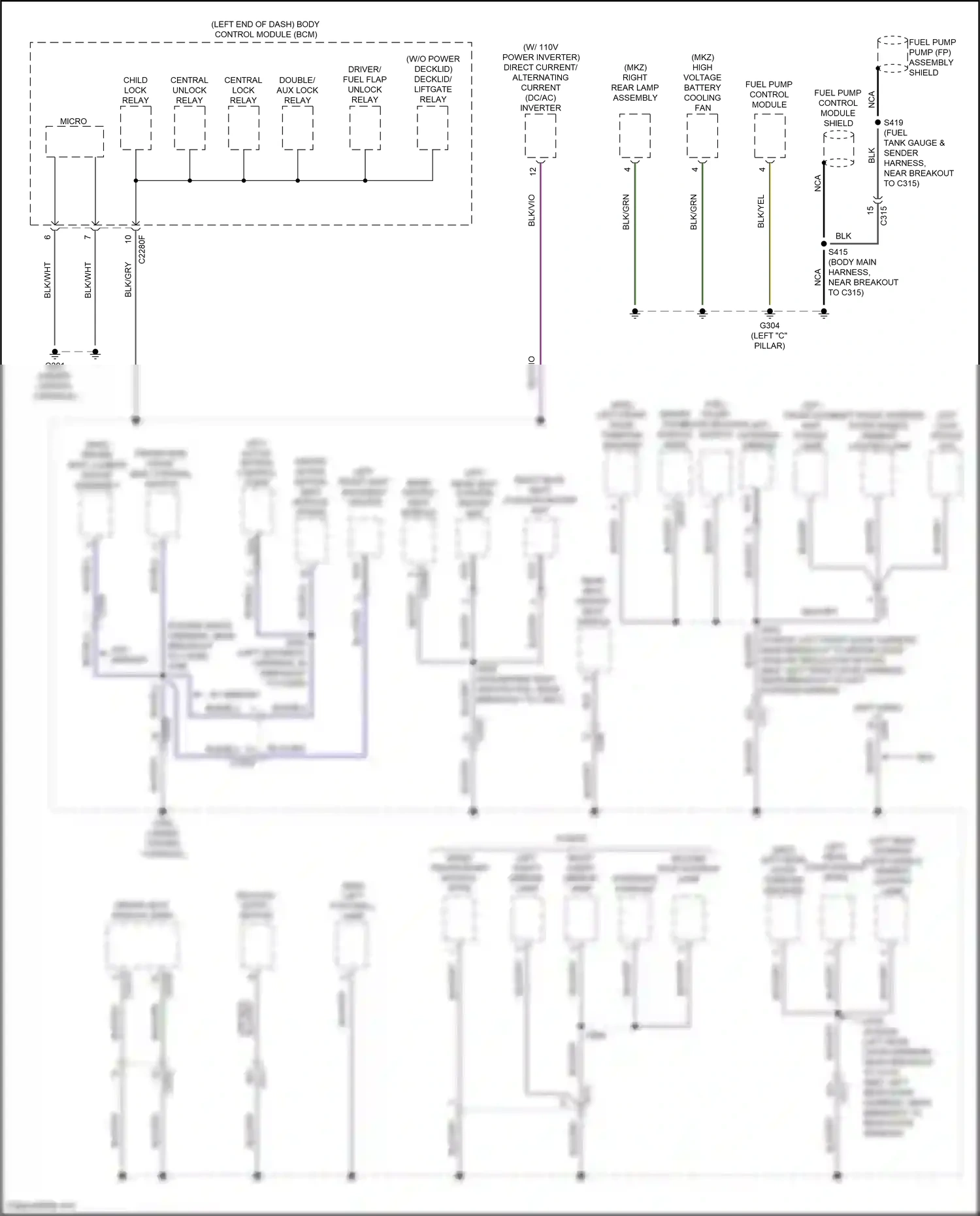 Ford Mondeo V (2014-2019) w/ memory wiring diagram  (3 of 5)