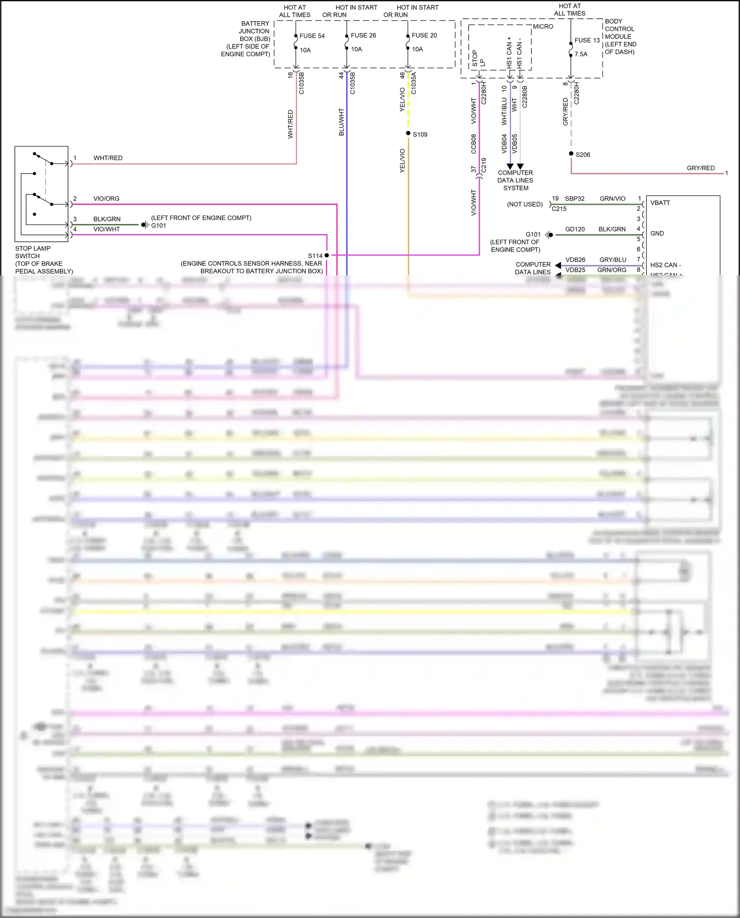 Ford Mondeo V (2014-2019) yel wiring diagram  (12 of 133)