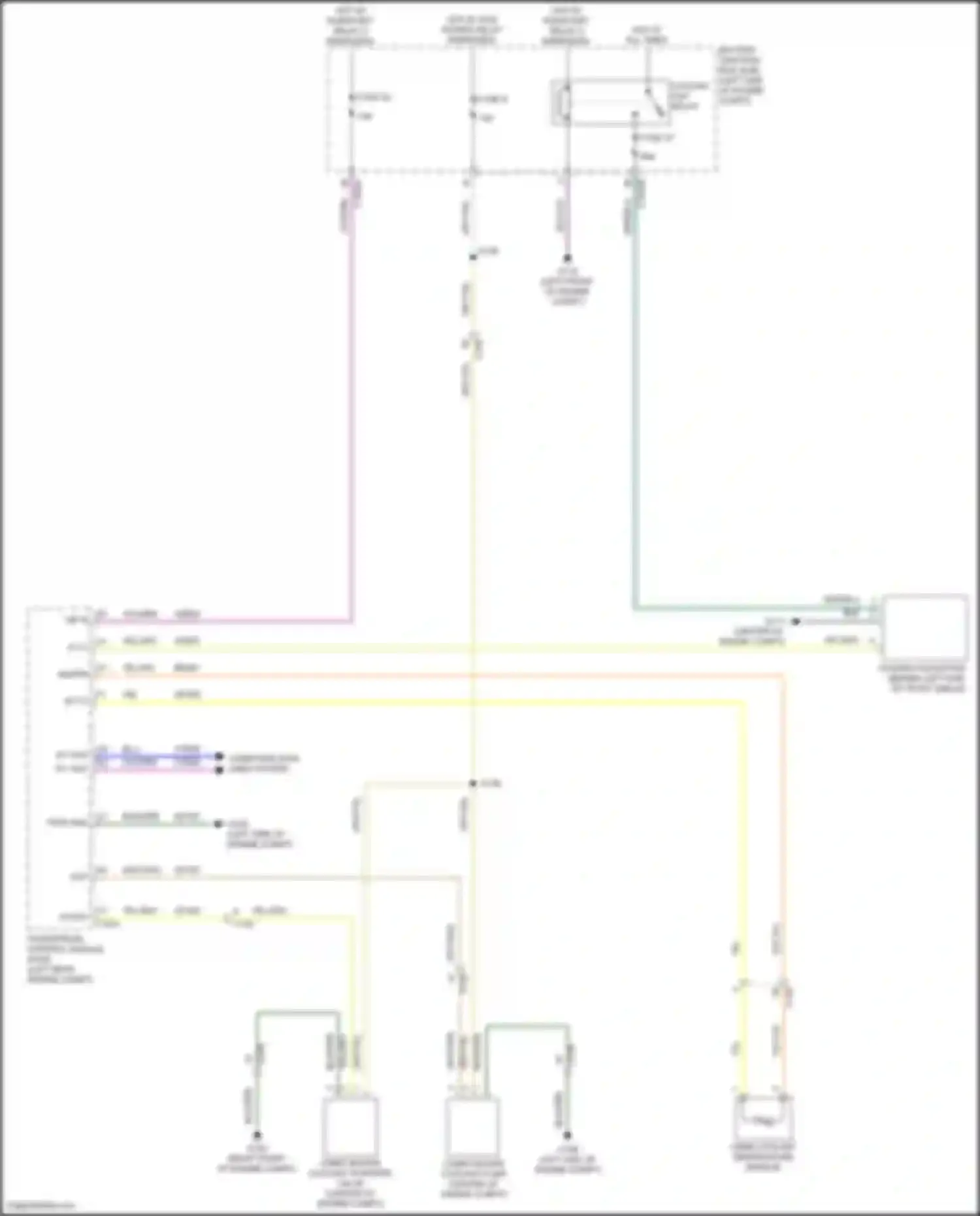 Mustang Mach-E Ford I (2020-2024): Cooling fan circuit