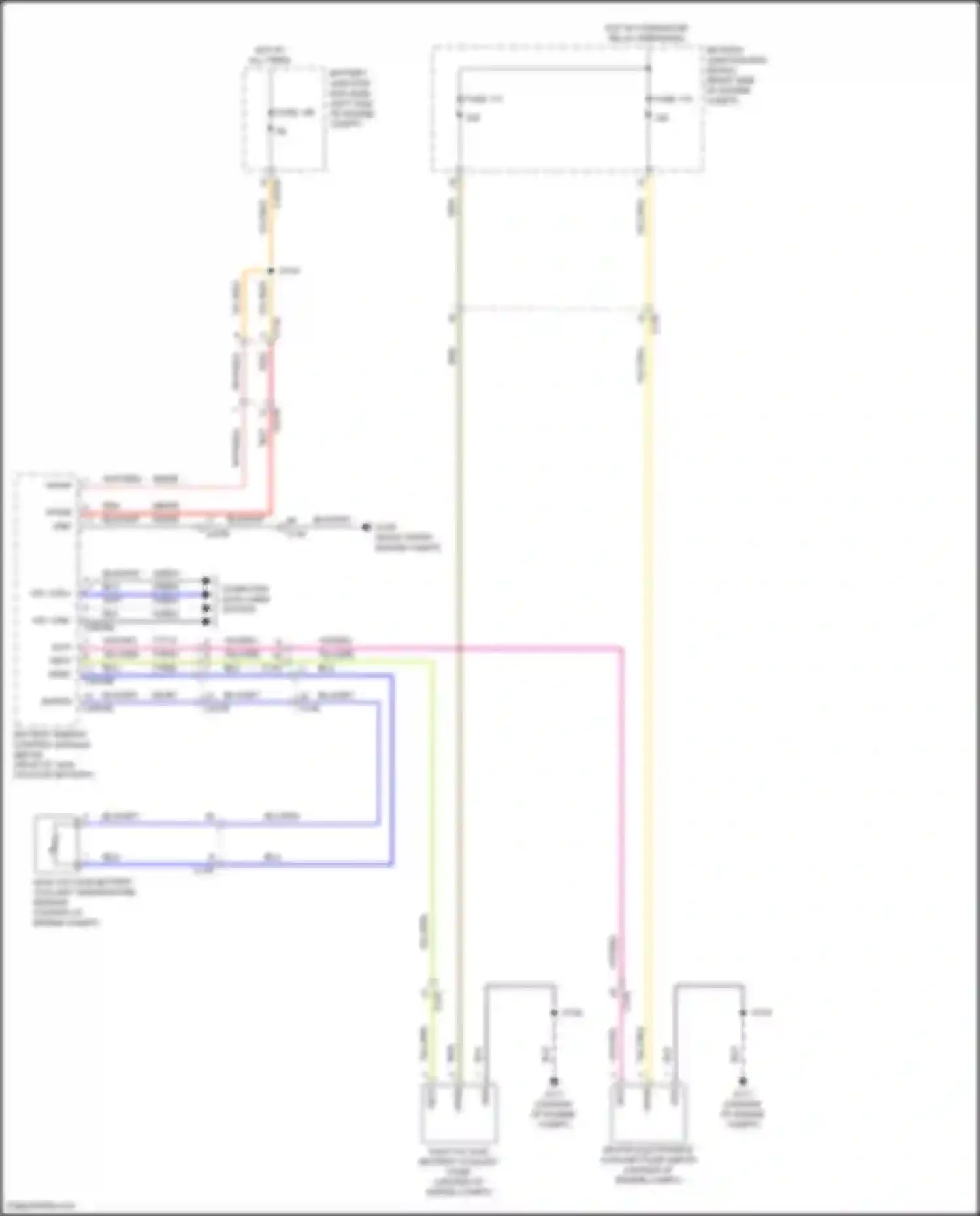 Mustang Mach-E Ford I (2020-2024): Hybrid cooling fan circuit
