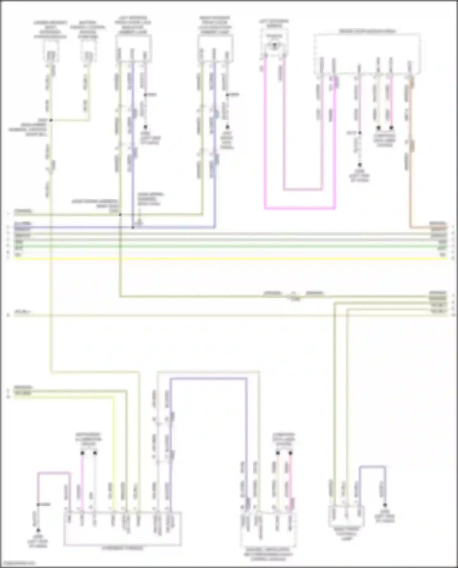 Mustang Mach-E Ford I (2020-2024): Courtesy lamps circuit (2 of 3)
