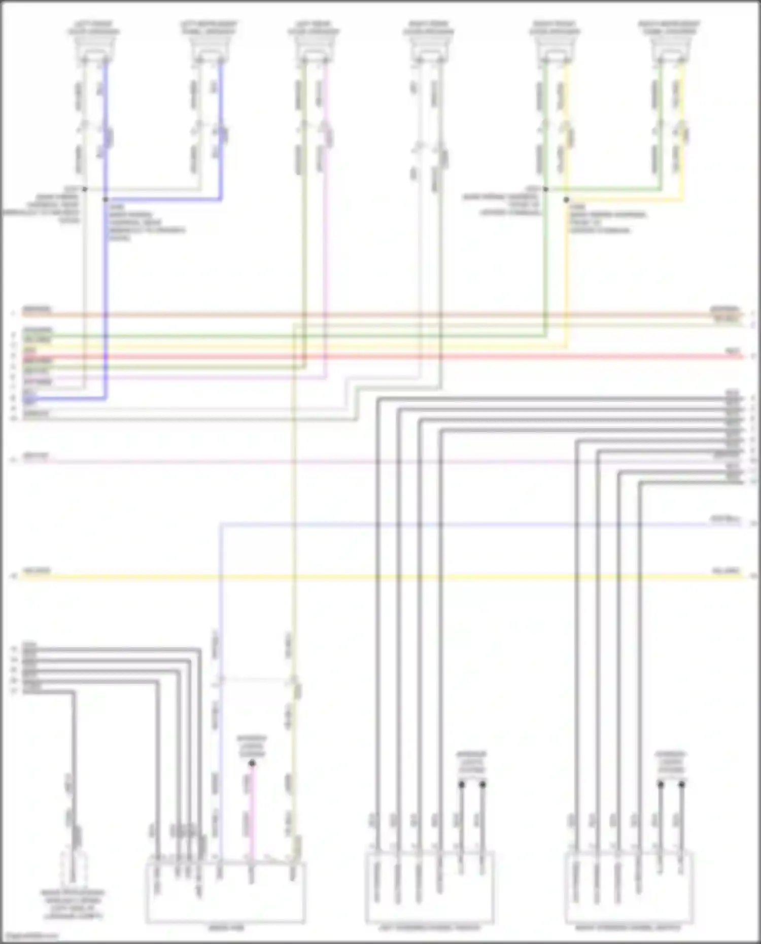 Mustang Mach-E Ford I (2020-2024): Navigation circuit, 6 speakers (2 of 4)