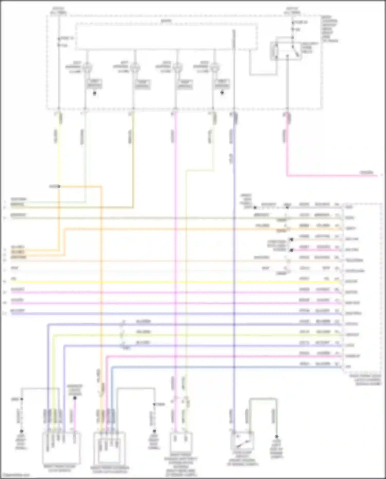 Mustang Mach-E Ford I (2020-2024): Power door locks circuit, w/ intelligent access (5 of 7)
