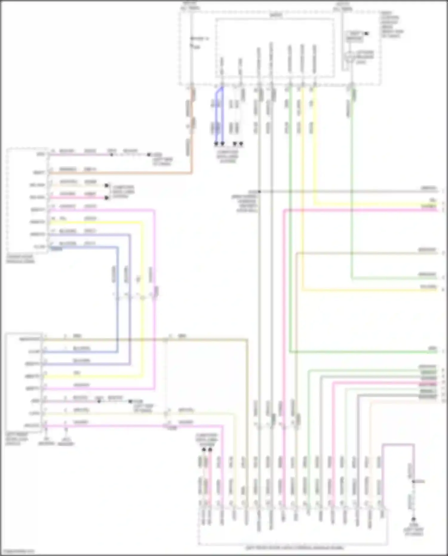 Mustang Mach-E Ford I (2020-2024): Power door locks circuit, w/o intelligent access (1 of 6)