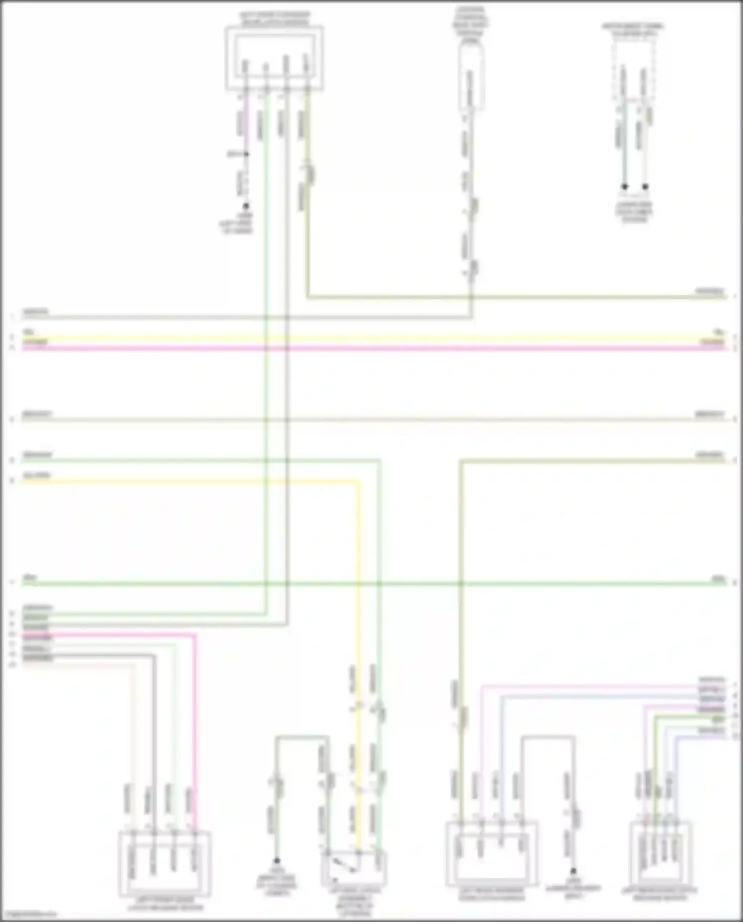 Mustang Mach-E Ford I (2020-2024): Power door locks circuit, w/o intelligent access (2 of 6)