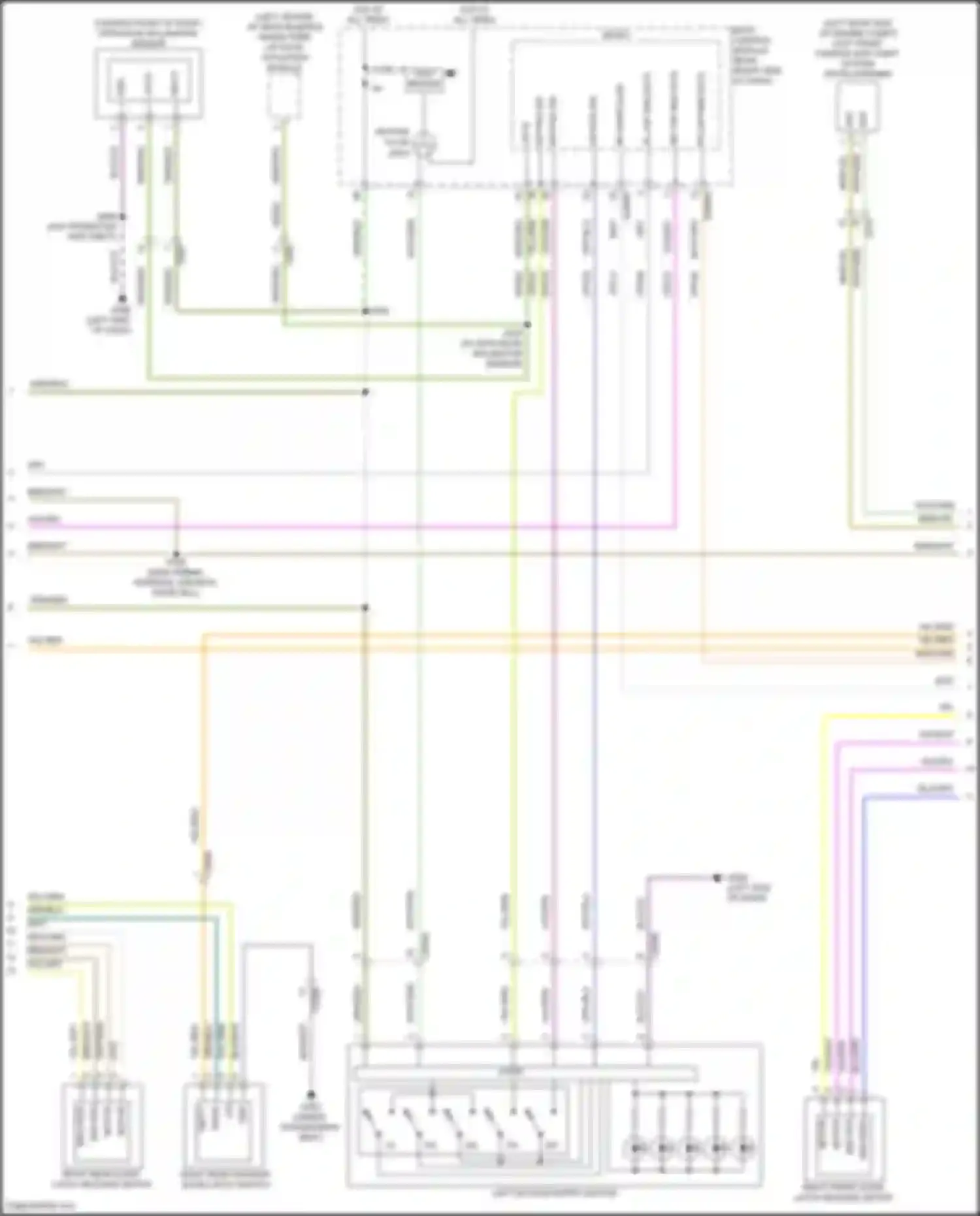 Mustang Mach-E Ford I (2020-2024): Power door locks circuit, w/o intelligent access (4 of 6)