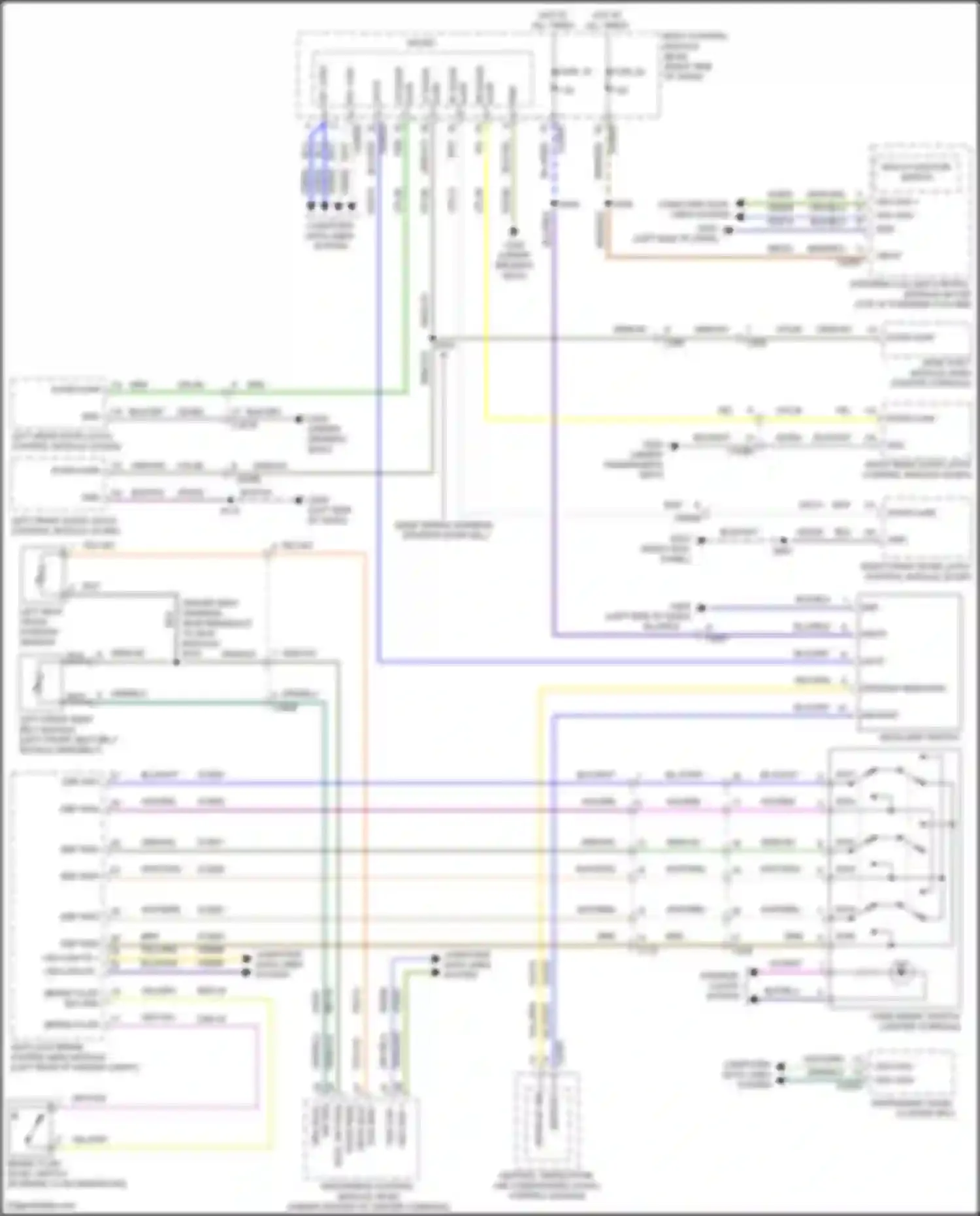 Mustang Mach-E Ford I (2020-2024): Warning systems circuit