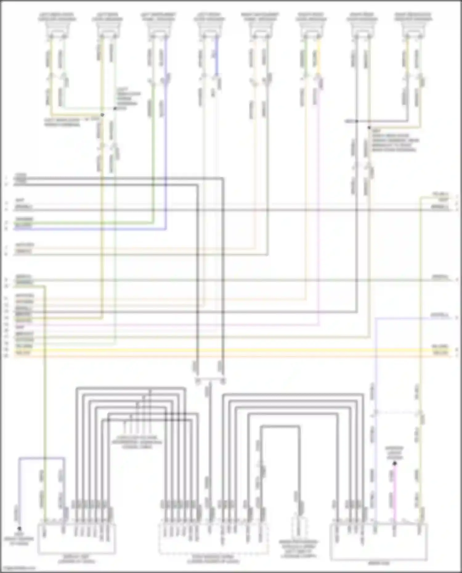 Wiring diagram left front door speaker for Ford Mustang Mach-E I (2020-2024) (1 of 4)
