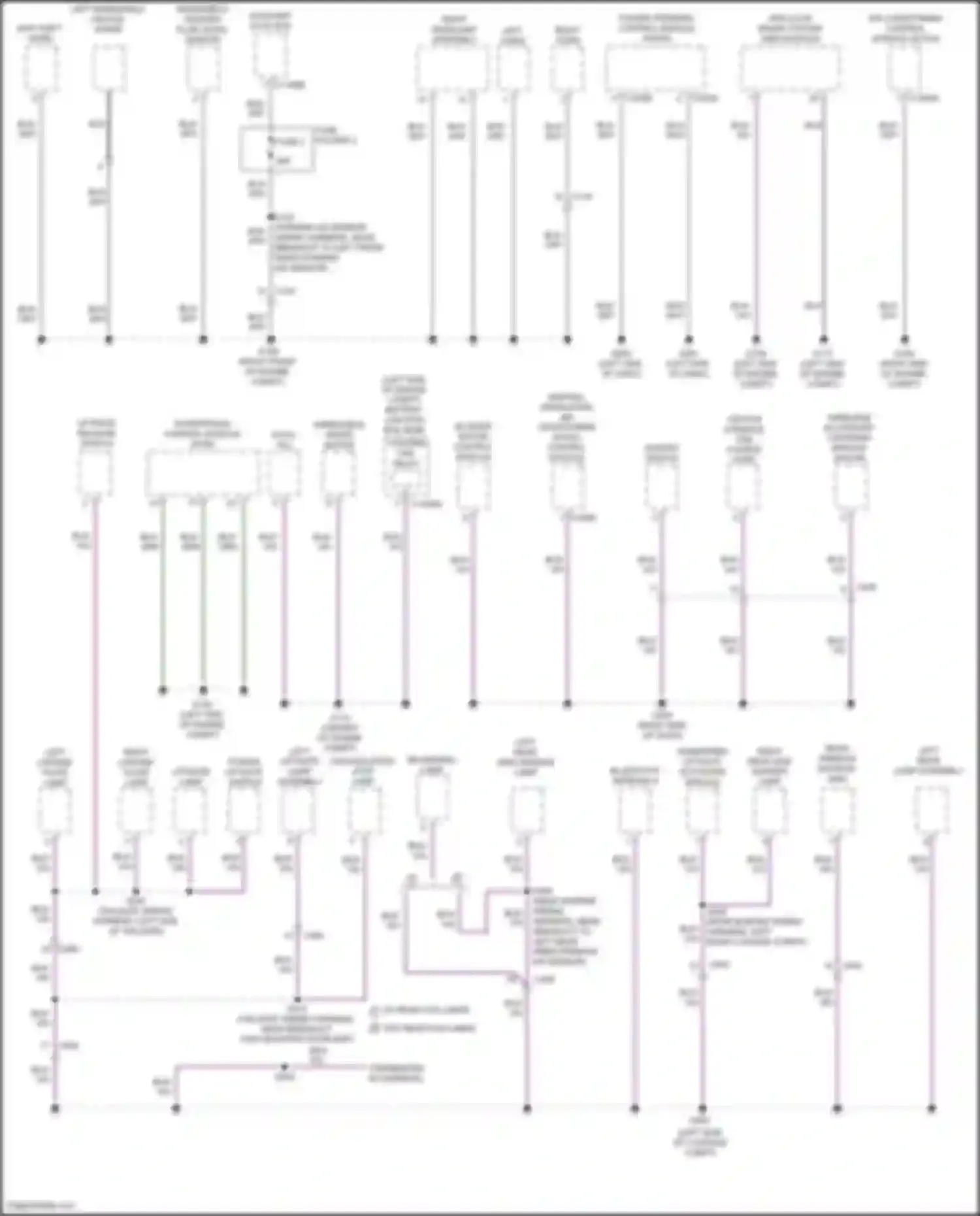 Wiring diagram left liftgate lamp assembly for Ford Mustang Mach-E I (2020-2024) (2 of 2)
