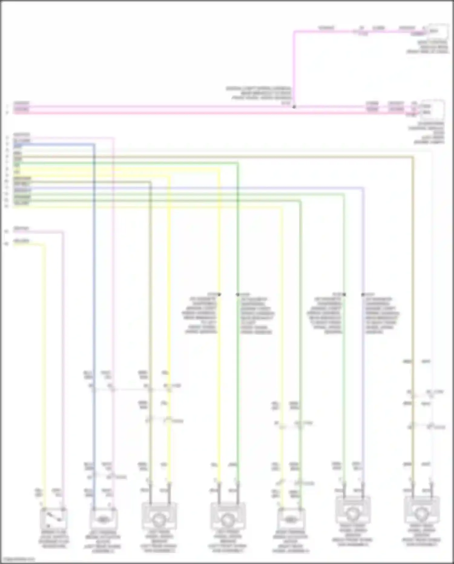 Wiring diagram left rear wheel speed sensor for Ford Mustang Mach-E I (2020-2024) (1 of 2)