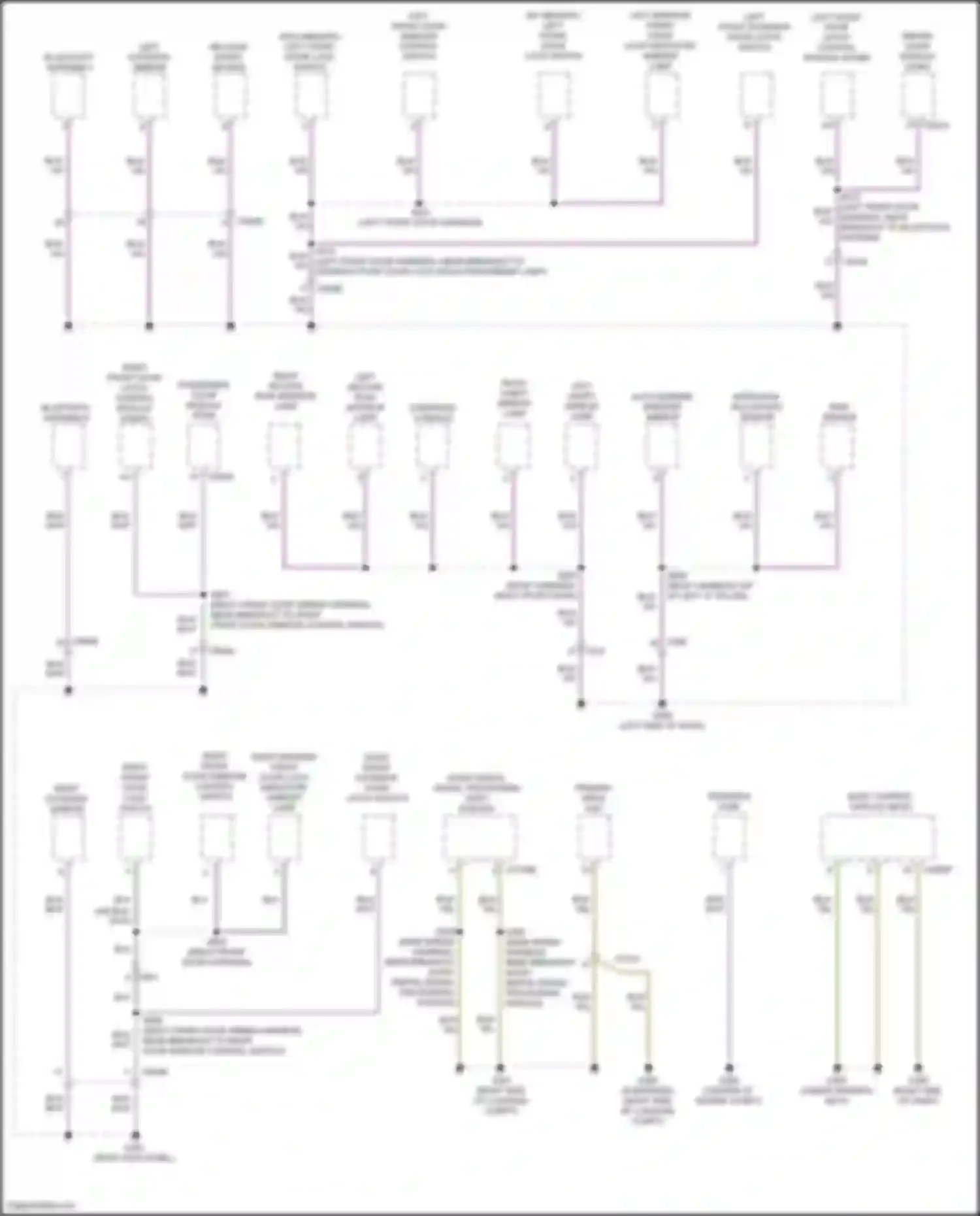 Wiring diagram right second row interior lamp for Ford Mustang Mach-E I (2020-2024) (2 of 2)
