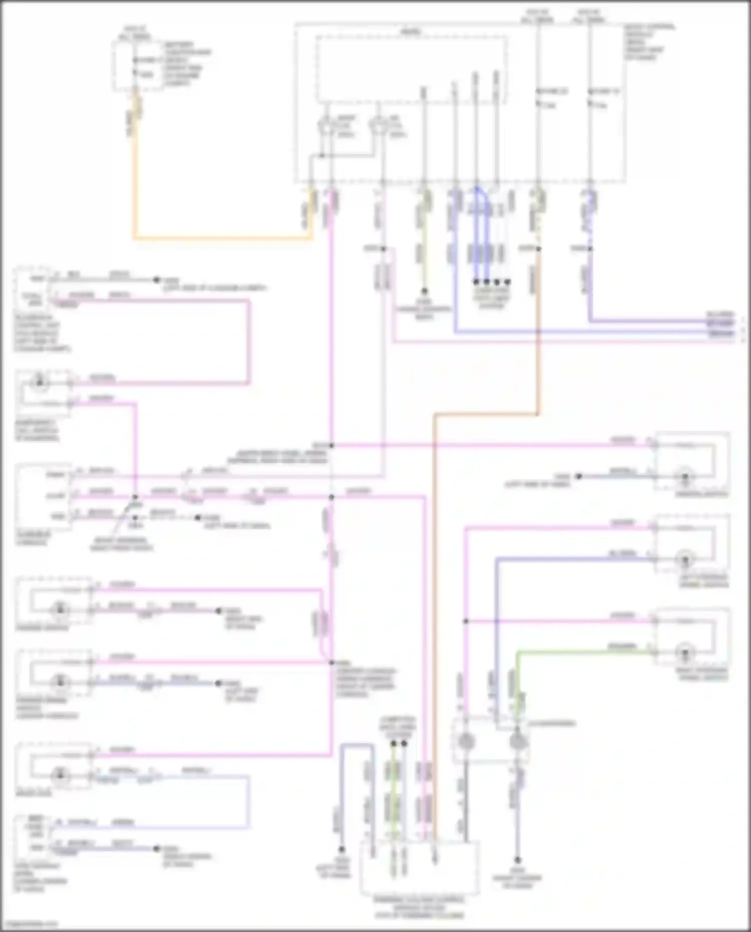 Wiring diagram right steering wheel switch for Ford Mustang Mach-E I (2020-2024) (3 of 7)