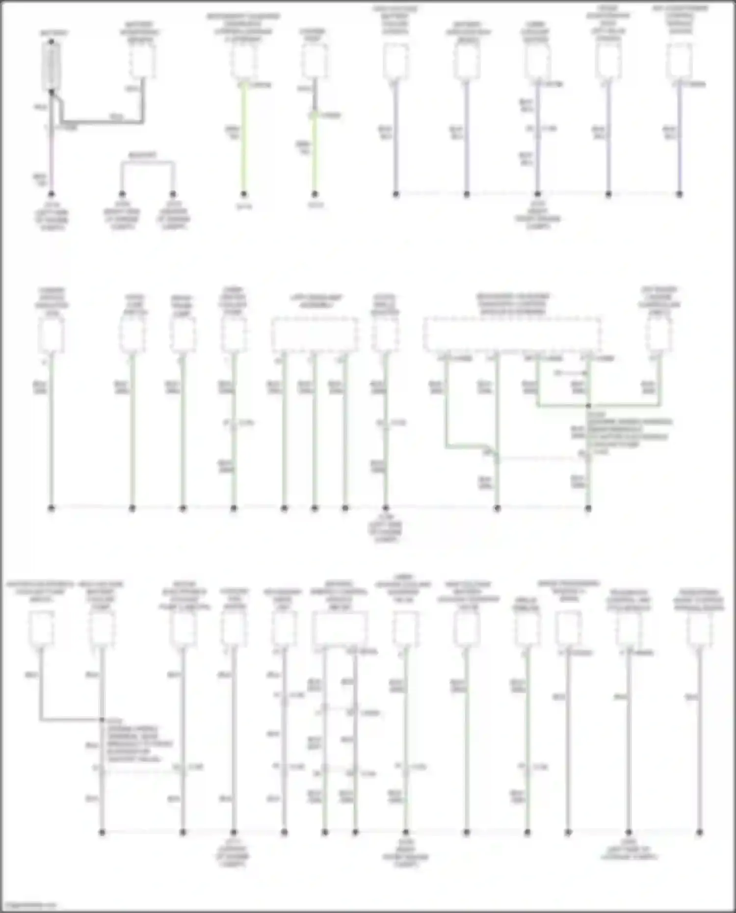 Wiring diagram secondary drive unit for Ford Mustang Mach-E I (2020-2024) (2 of 6)